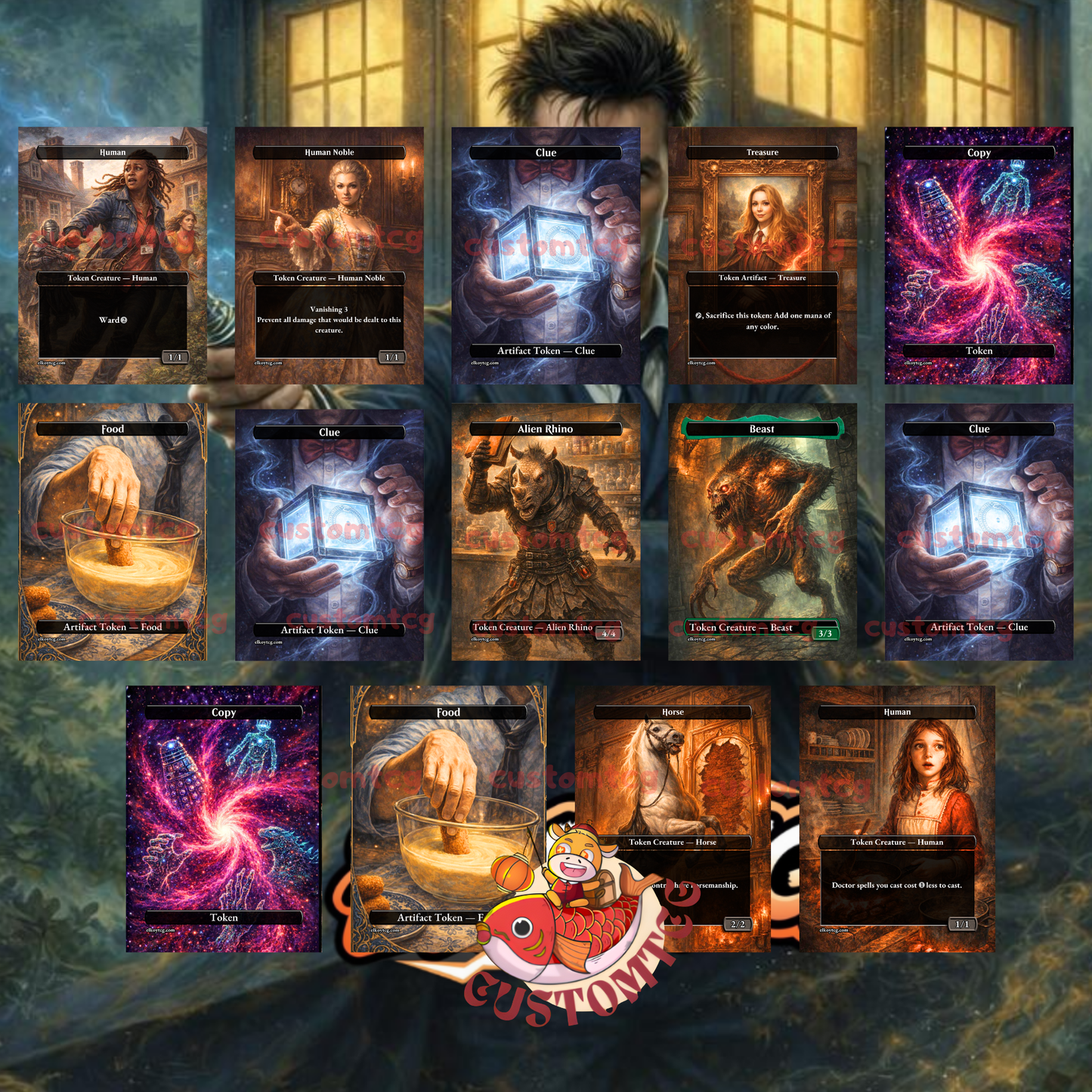 Doctor Who Custom Deck — 100 Cards + Tokens