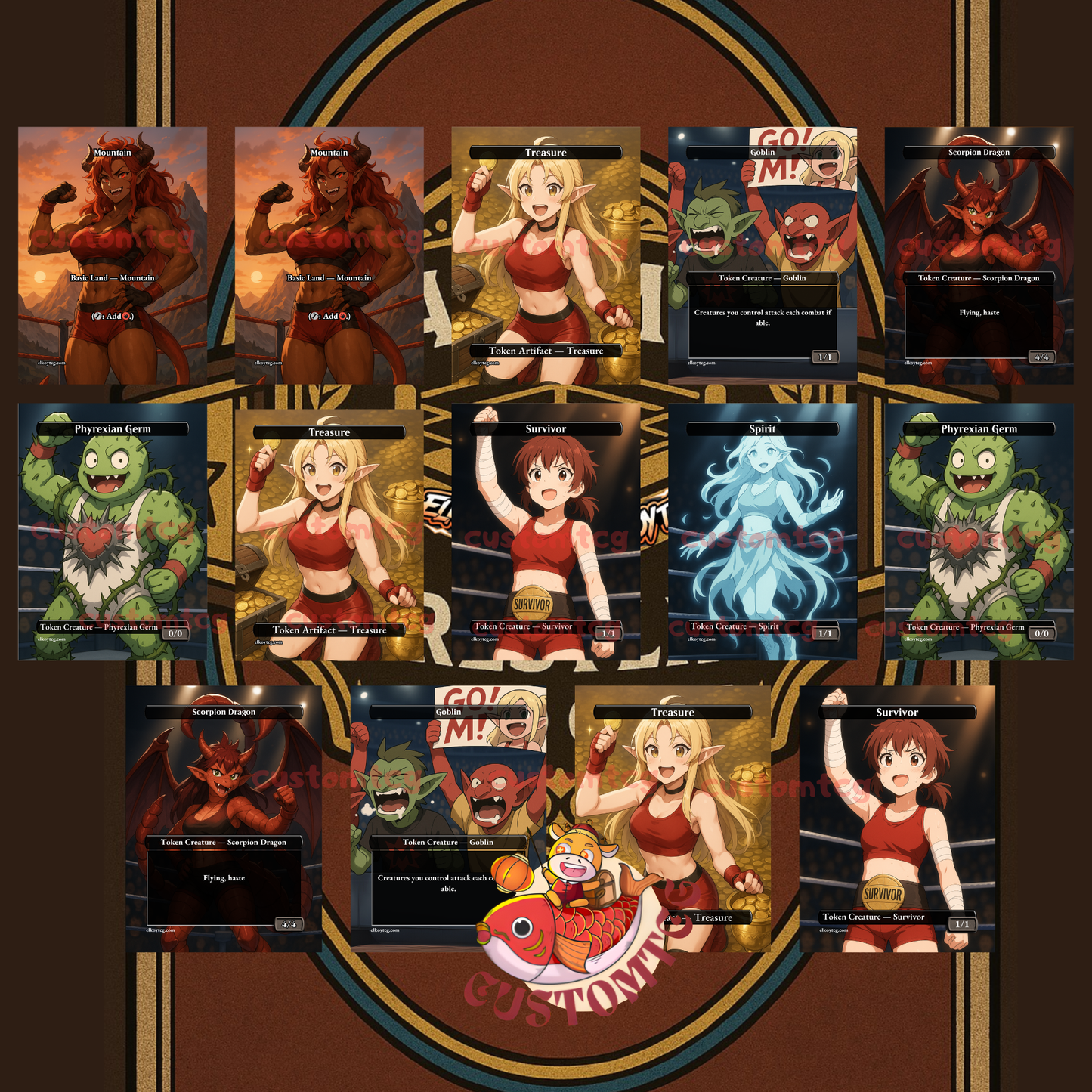 Wrestler Waifus – Custom Themed Deck