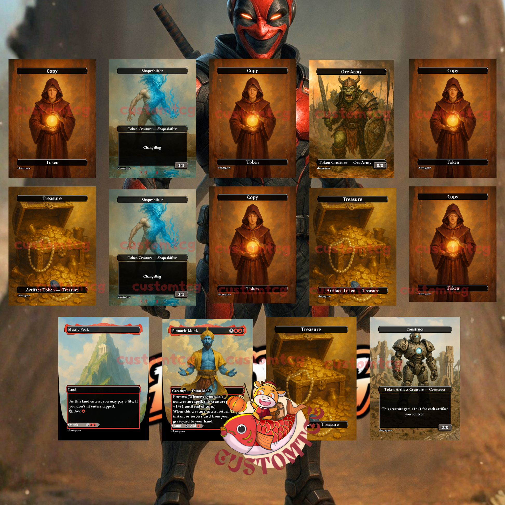 deadpool trading card mtg commander Deadpool, Trading Card – Custom Deck – ElkoyTCG