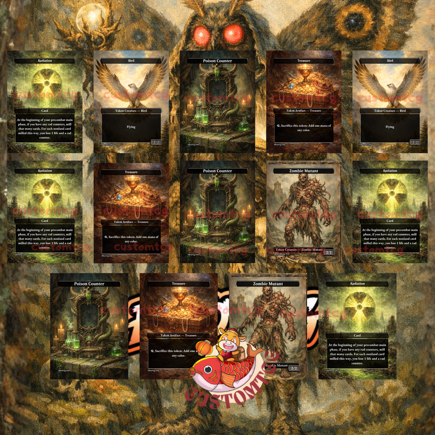 The Wise Mothman V3 Custom Deck