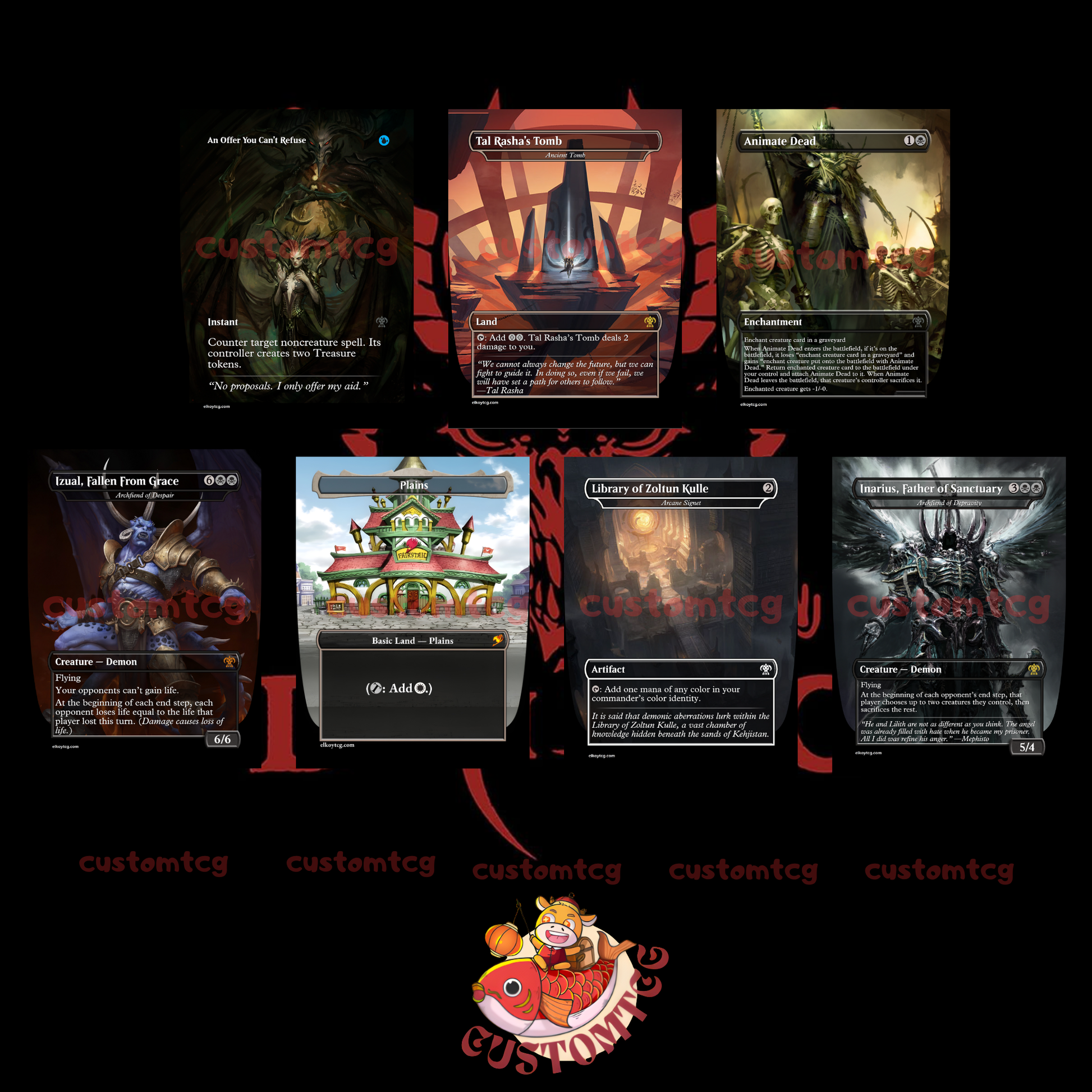 diablo mtg cards Custom Magic: the Gathering Cards Inspired by Diablo