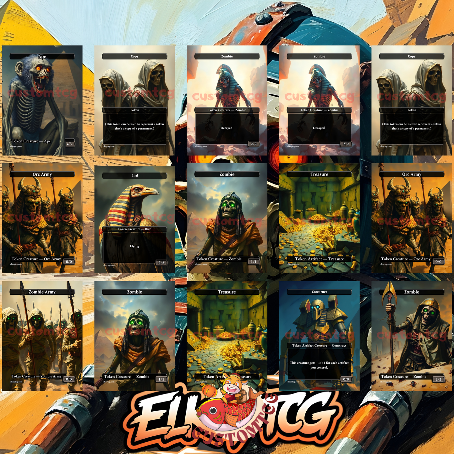Hashaton’s Plague – Custom Egyptian Zombie Deck!