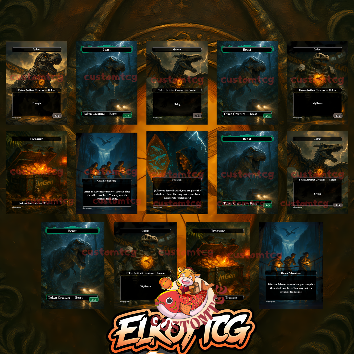 INDOMINOUS JURASSIC PARK CUSTOM DECK