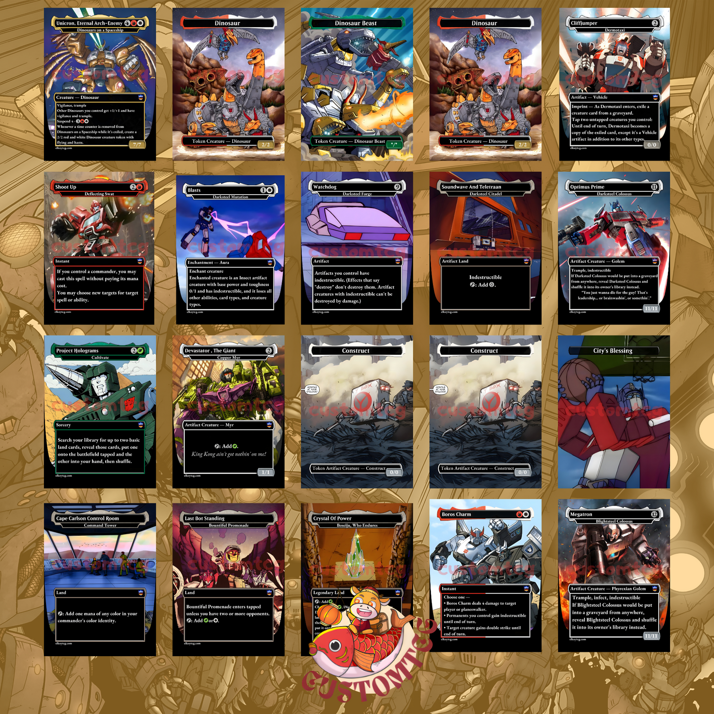 Tr4nsf0rm3rs commander deck