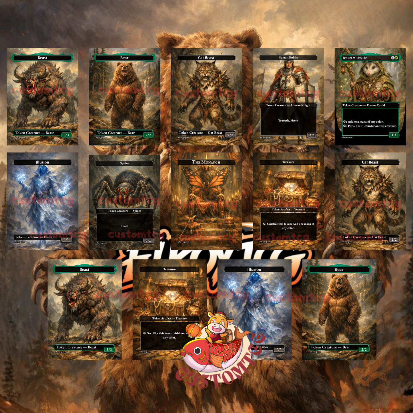 Duskana, the Rage Mother — Naya Bears & Beasts Combat Custom Deck
