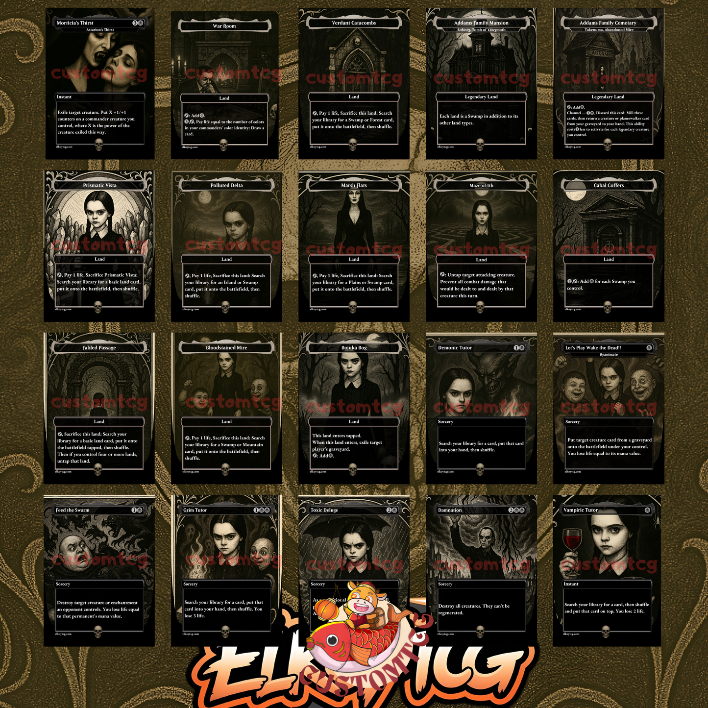 🦇 Addams Family Custom Deck 🦇