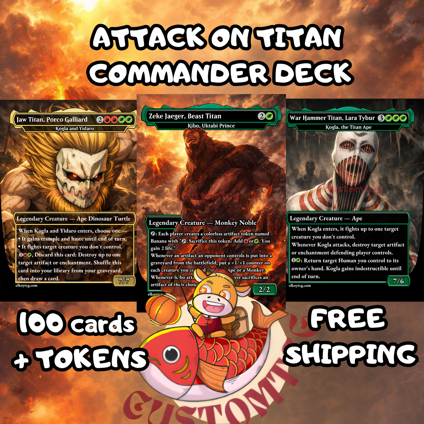 Attack on Titan Custom Deck - ONLY TITANS