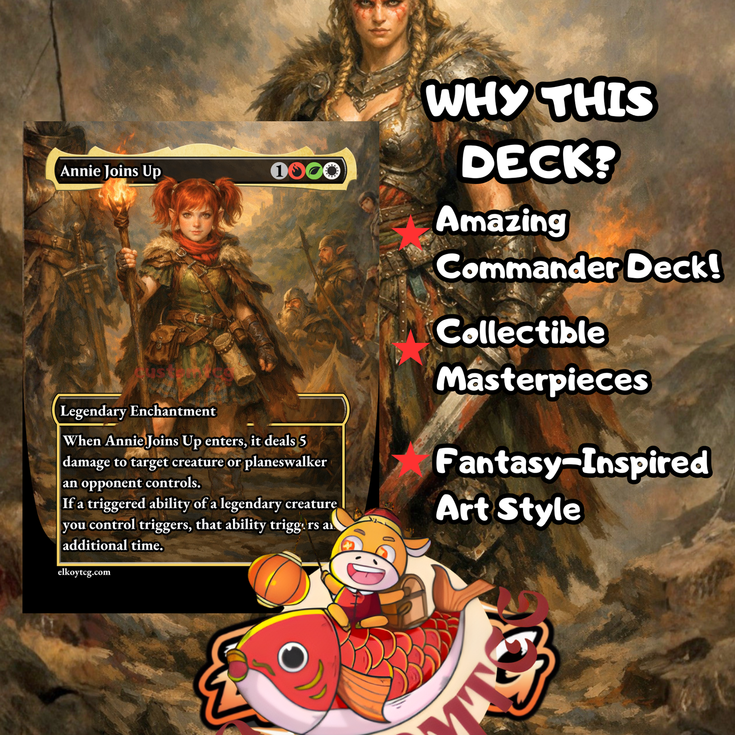 Saskia the Unyielding Custom Deck