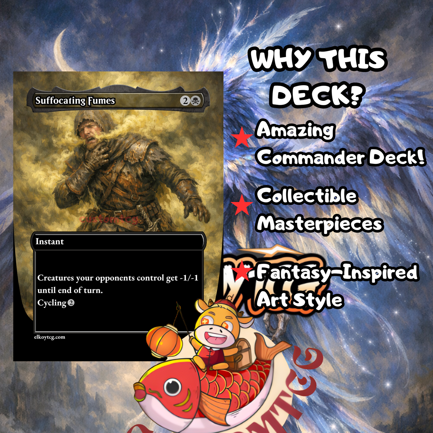 Maha, Its Feathers Night custom deck