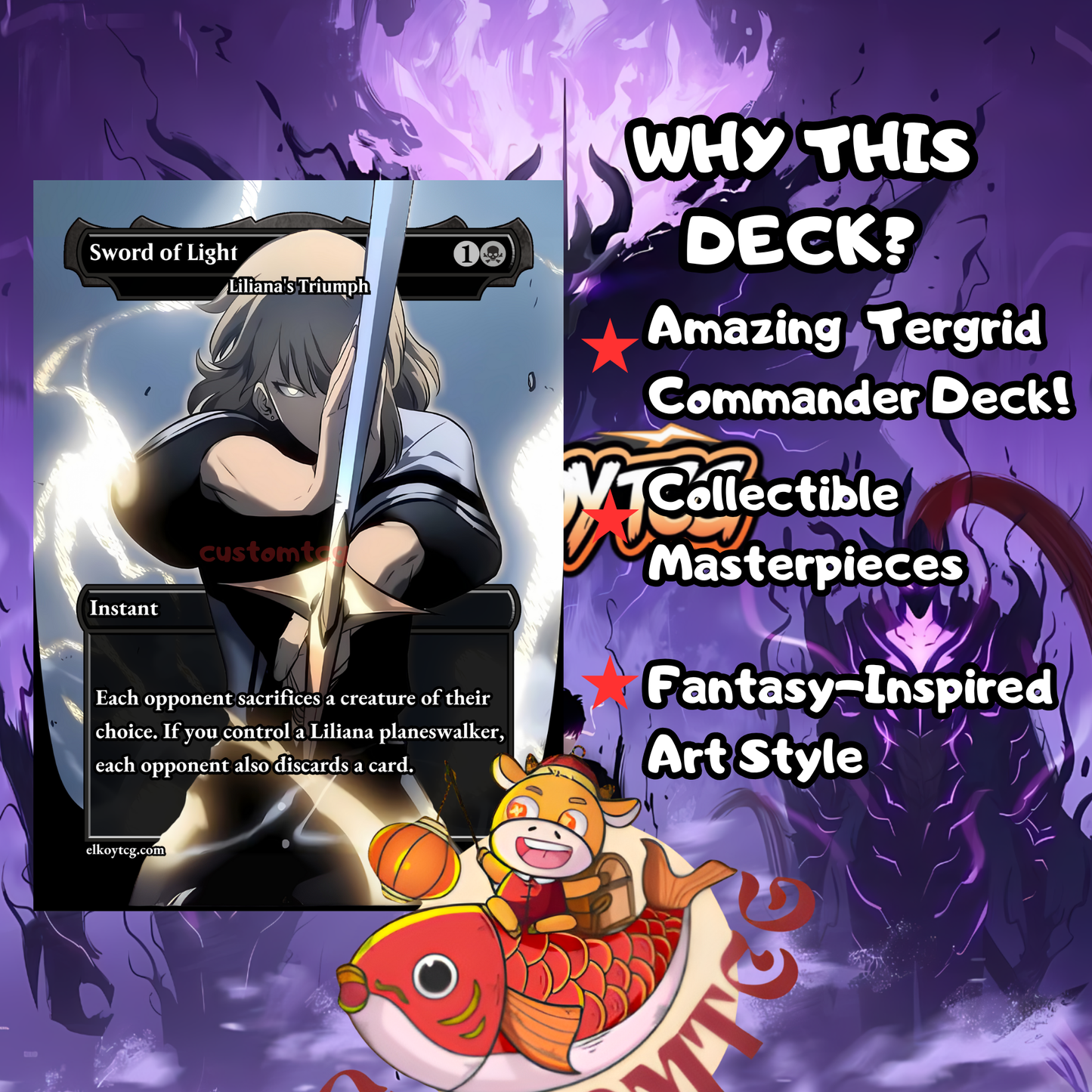 Solo Leveling Custom Deck – “Shadow Monarch Edition”