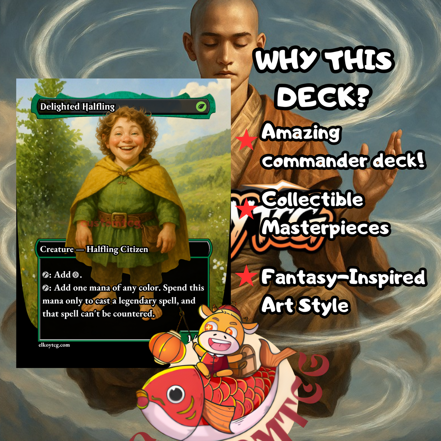 🌊 Avatar Aang — Custom Deck