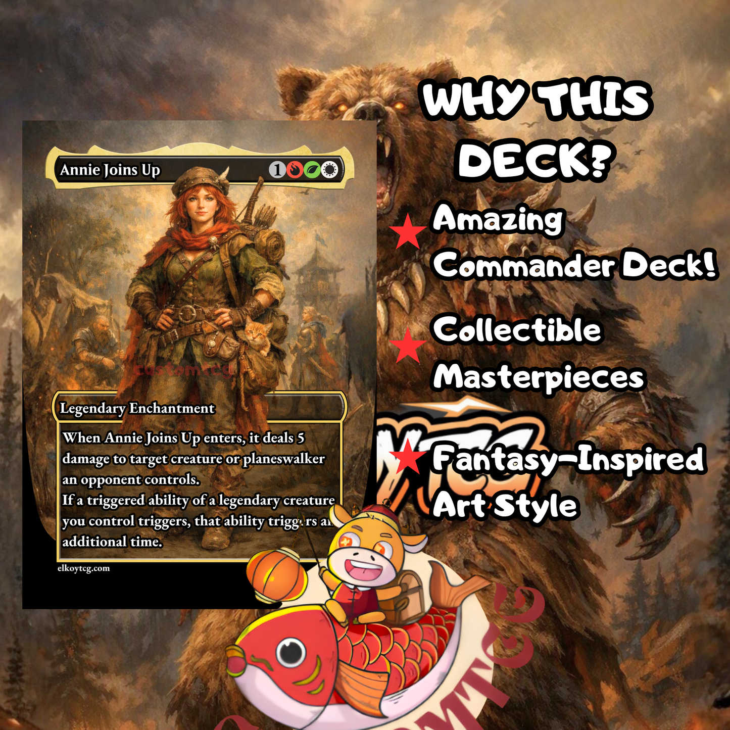 Duskana, the Rage Mother — Naya Bears & Beasts Combat Custom Deck