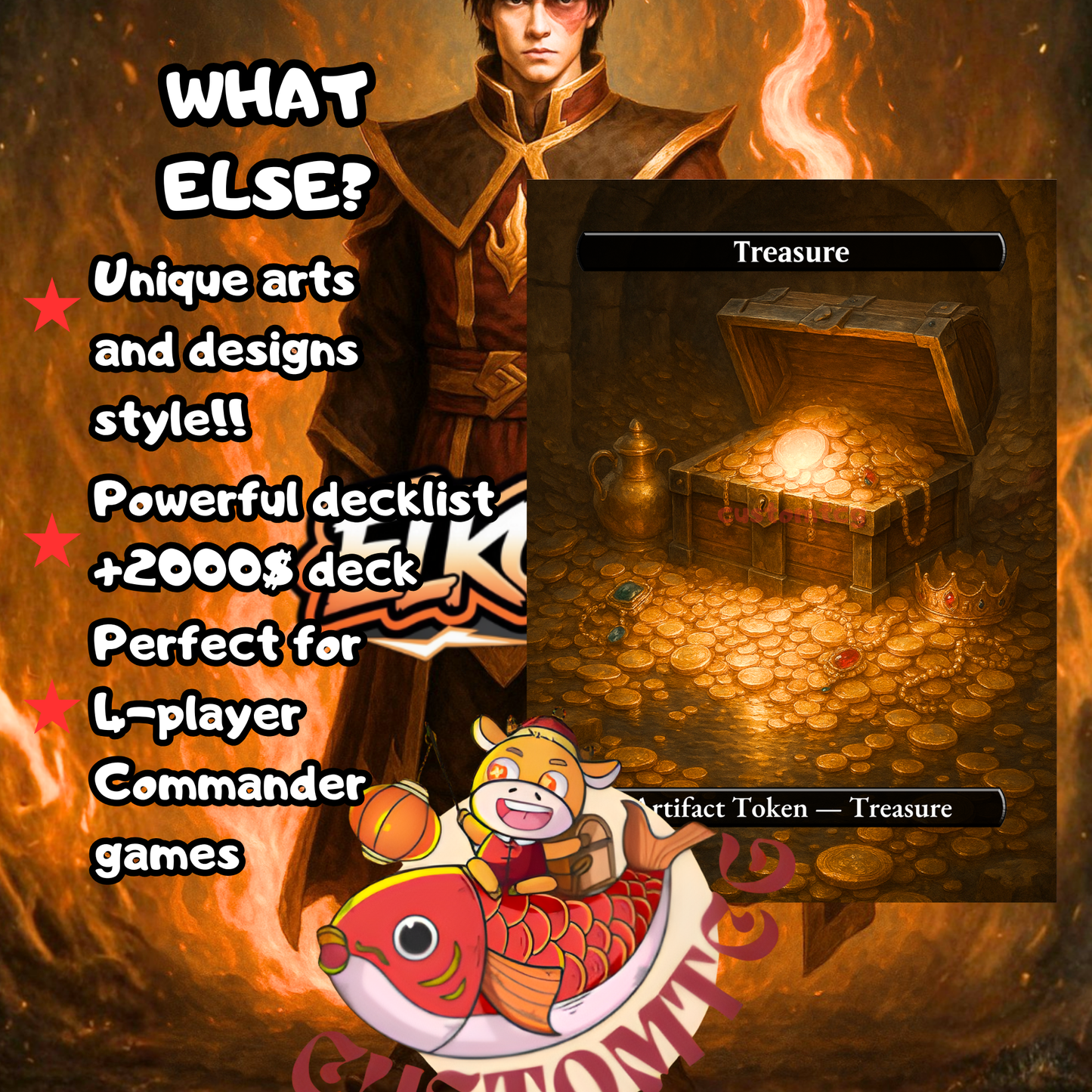 🔥 Fire Lord Zuko — Custom Deck 🔥