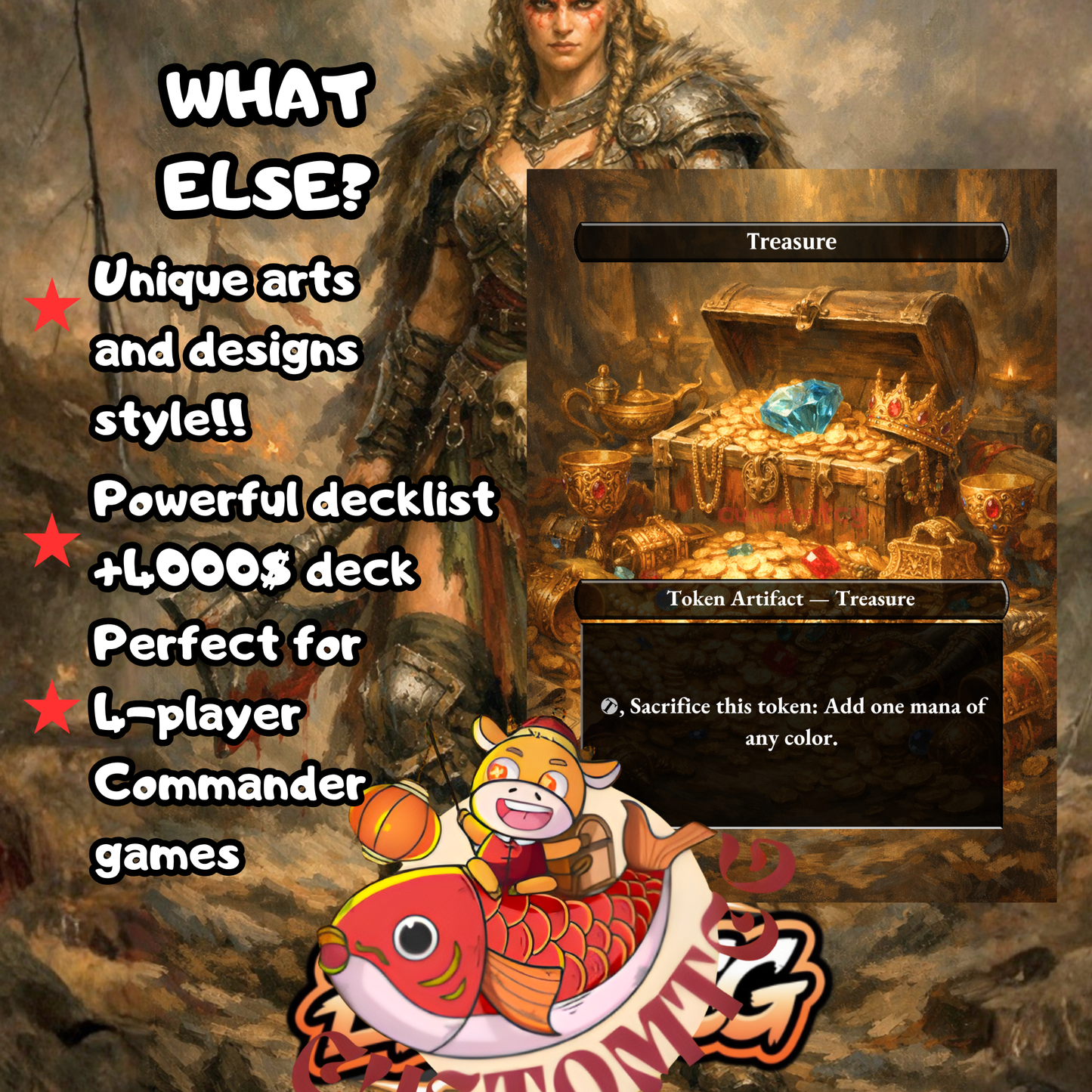 Saskia the Unyielding Custom Deck