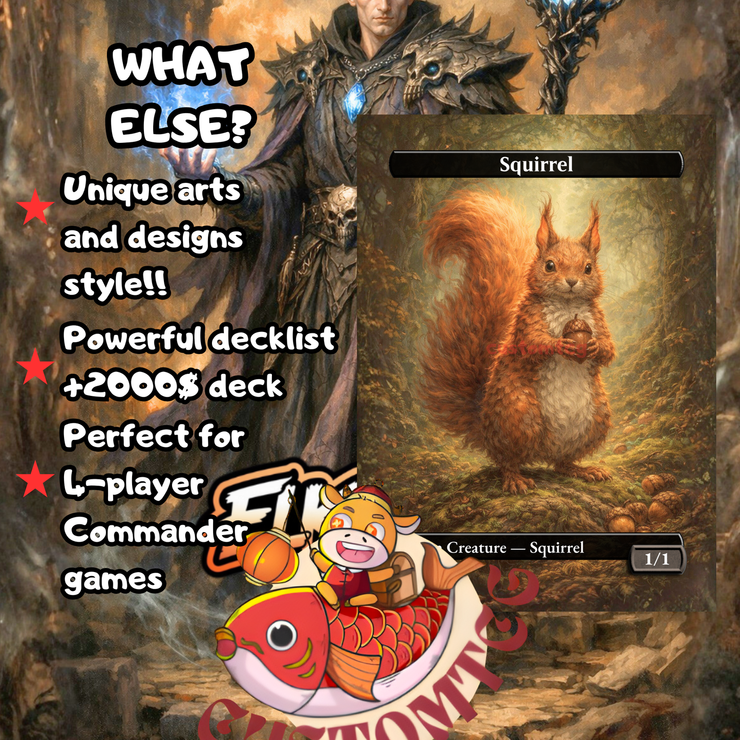 Hazel of the Rootbloom – Custom Deck  🌰🐿️