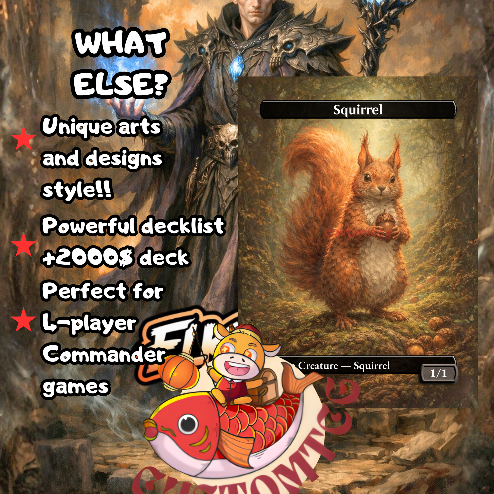 Hazel of the Rootbloom – Custom Deck 🌰🐿️