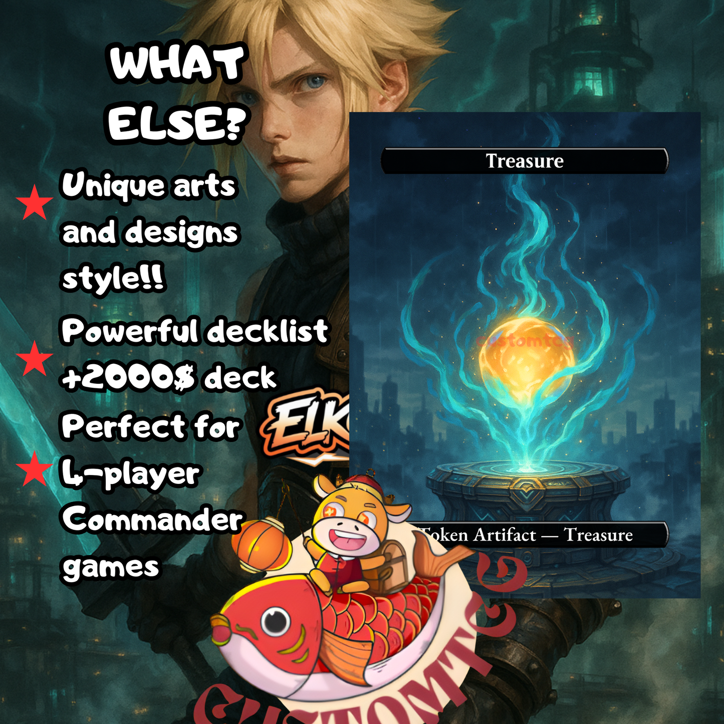 Cloud, Ex-SOLDIER – Custom Deck