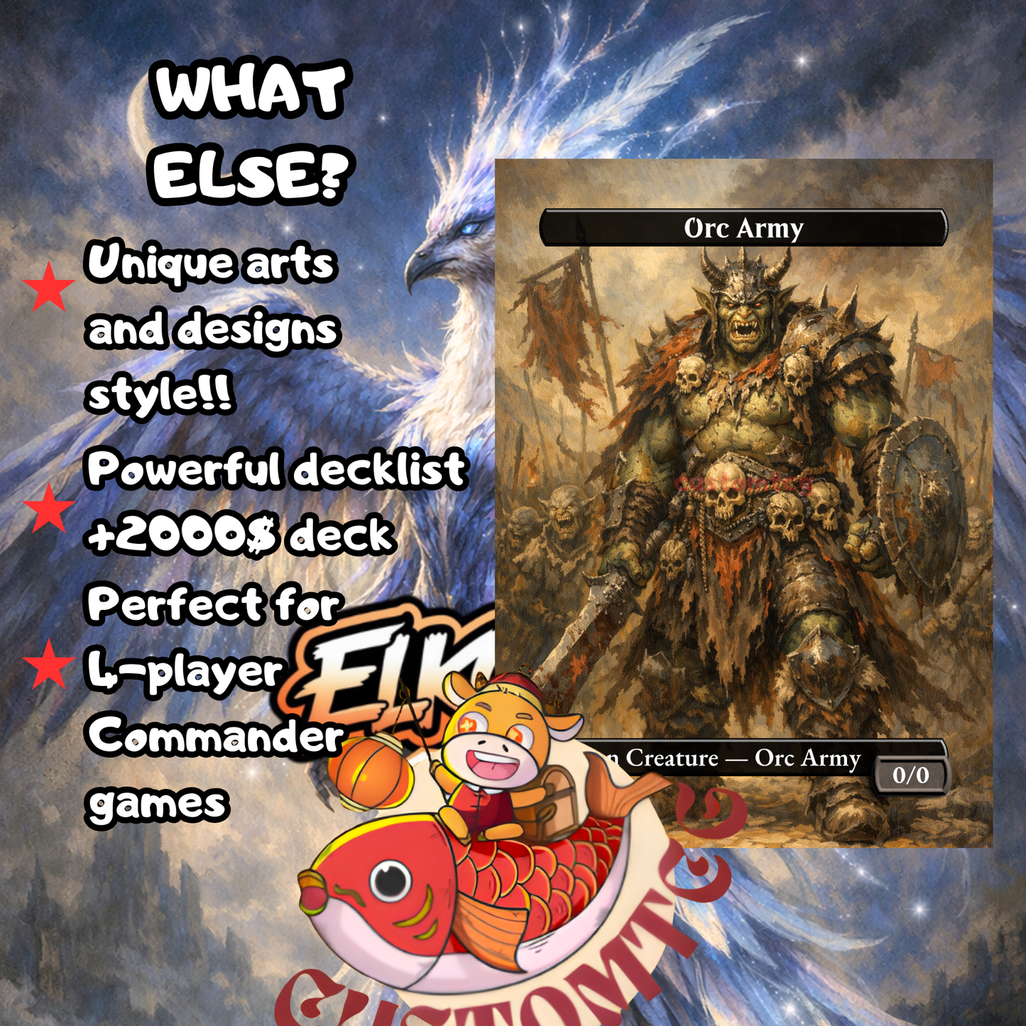 Maha, Its Feathers Night custom deck