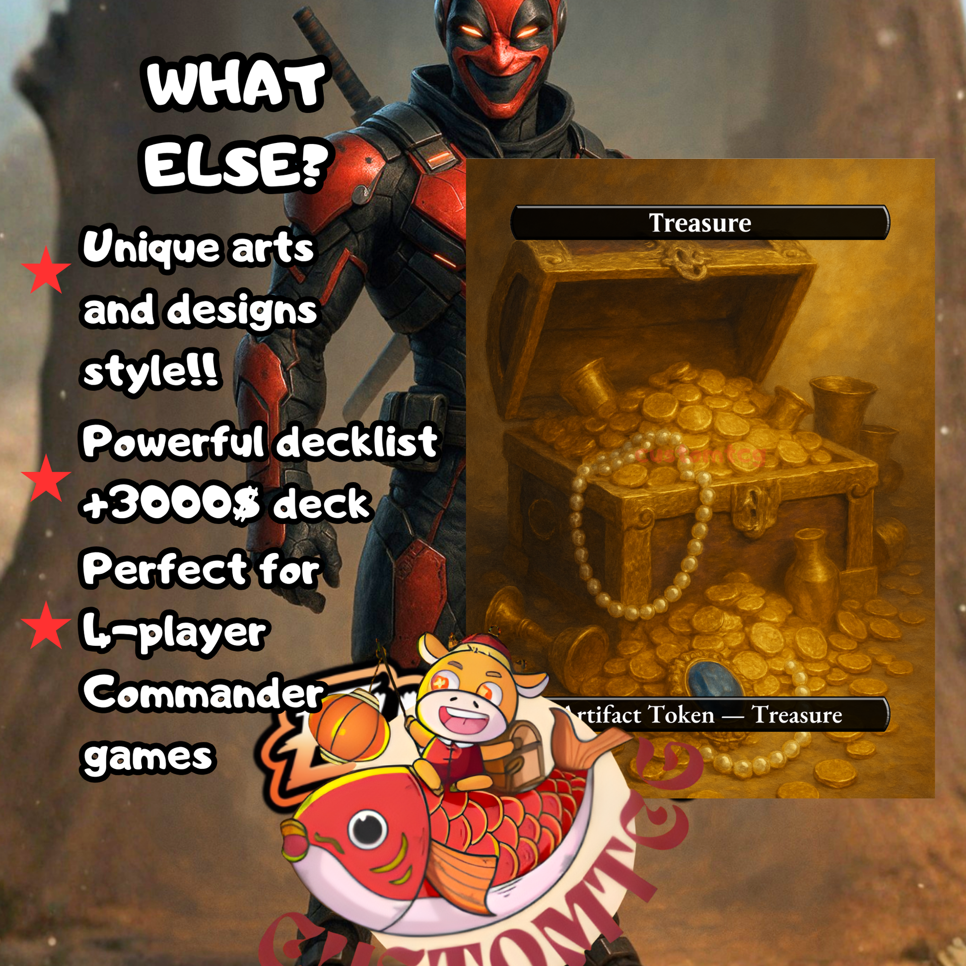 Deadpool, Trading Card – Custom Deck – ElkoyTCG