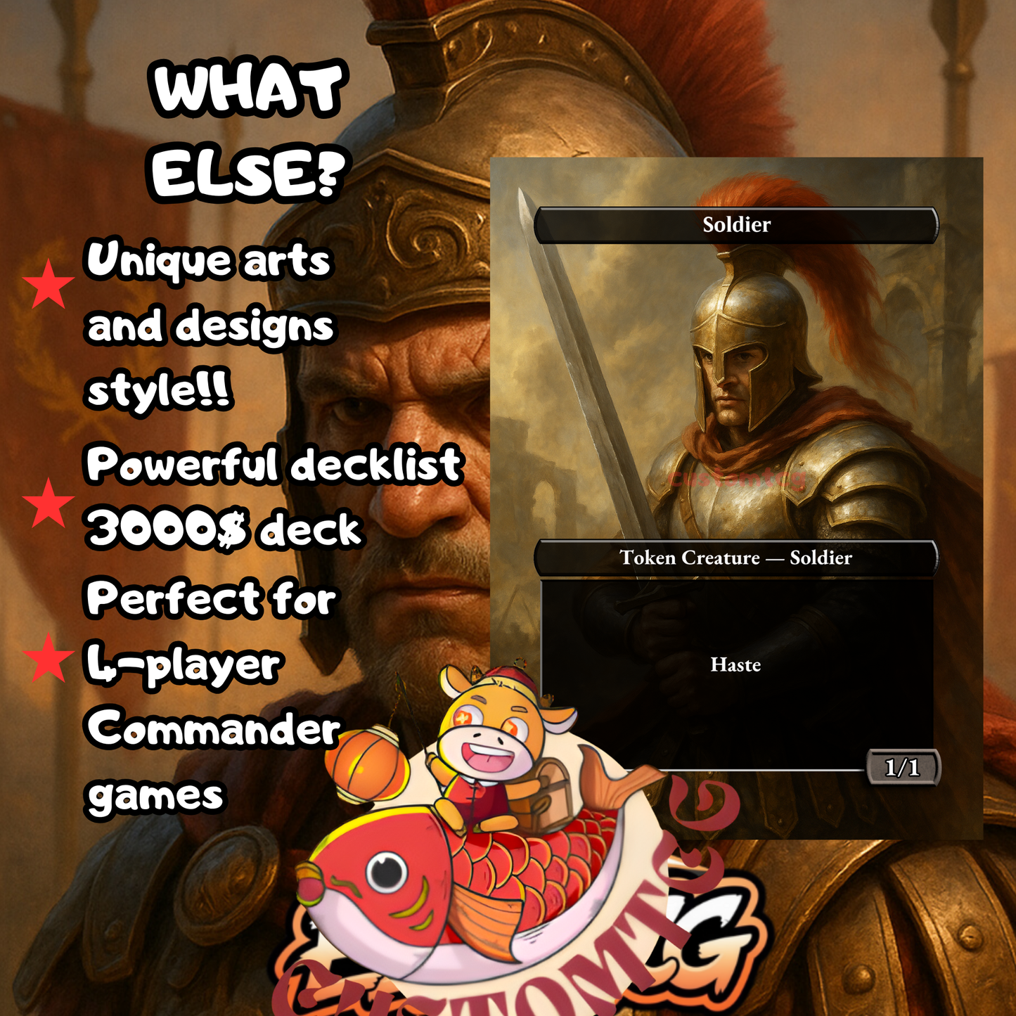 Caesar, Legion’s Emperor Custom Deck (Top#56)