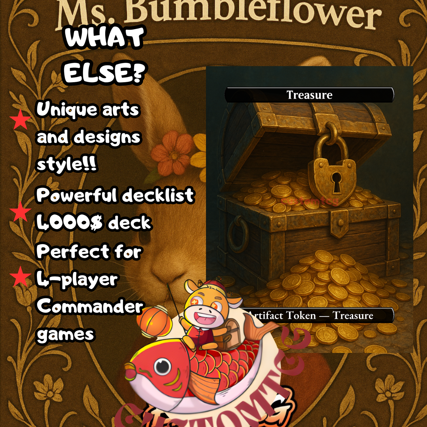 Ms. Bumbleflower — Top 48 Commander Showcase 🌼🐰