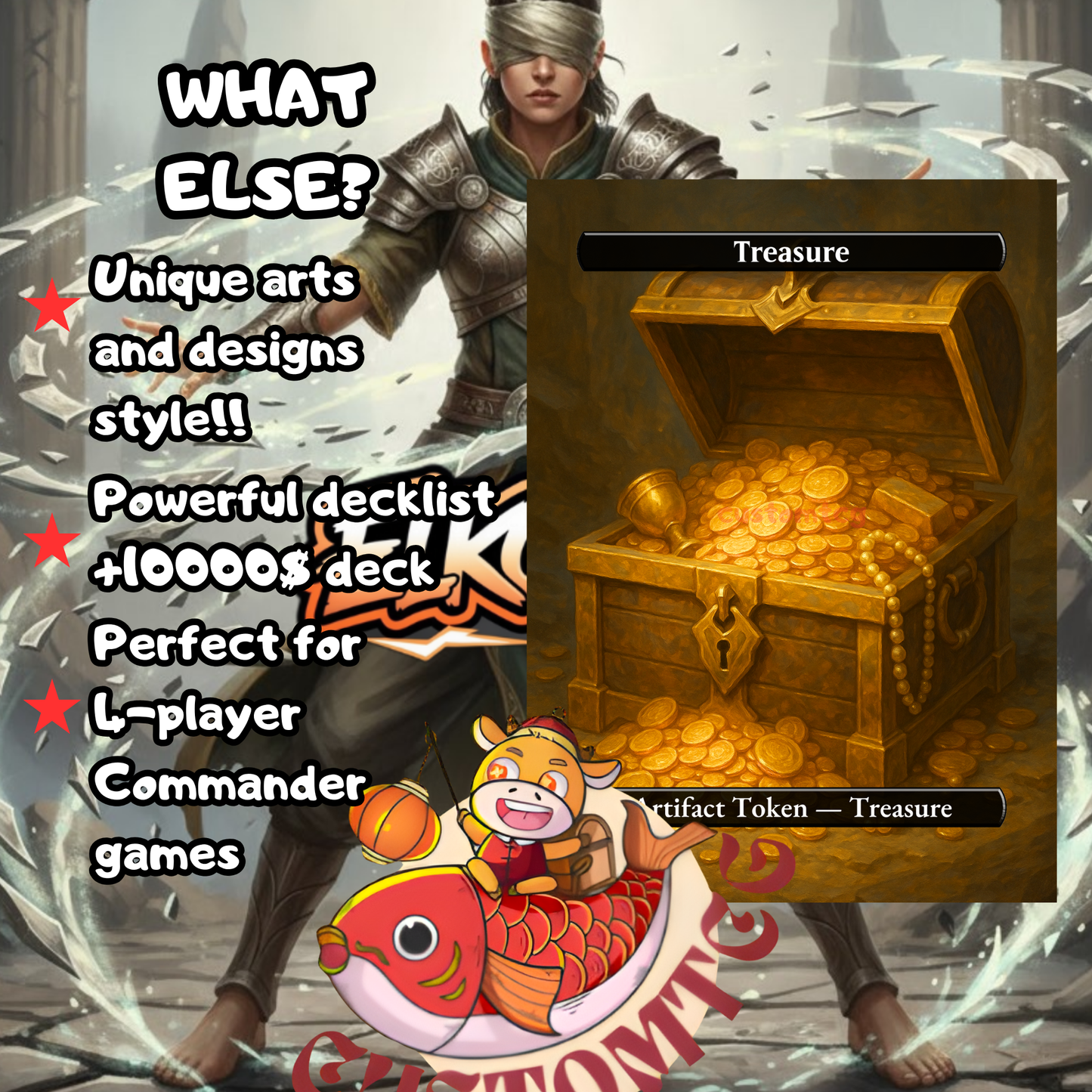 Toph, the First Metalbender Custom Deck