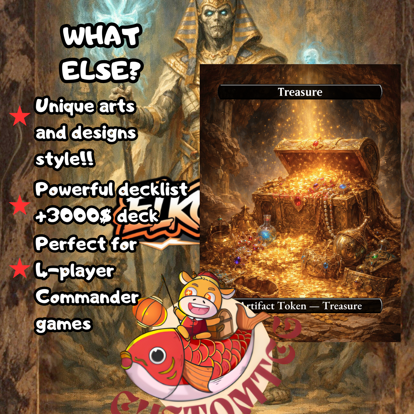 Temmet, Naktamun’s Will – Custom Deck (100 Cards + Bonus Tokens) 🔥
