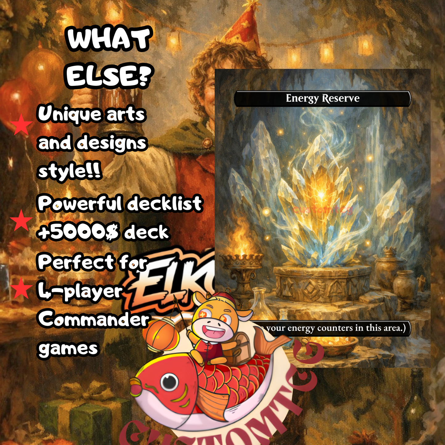 Bilbo, Birthday Celebrant custom deck