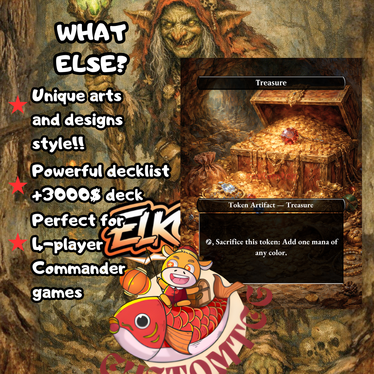 Auntie Ool, Cursewretch Custom Deck (100 Cards + Tokens)