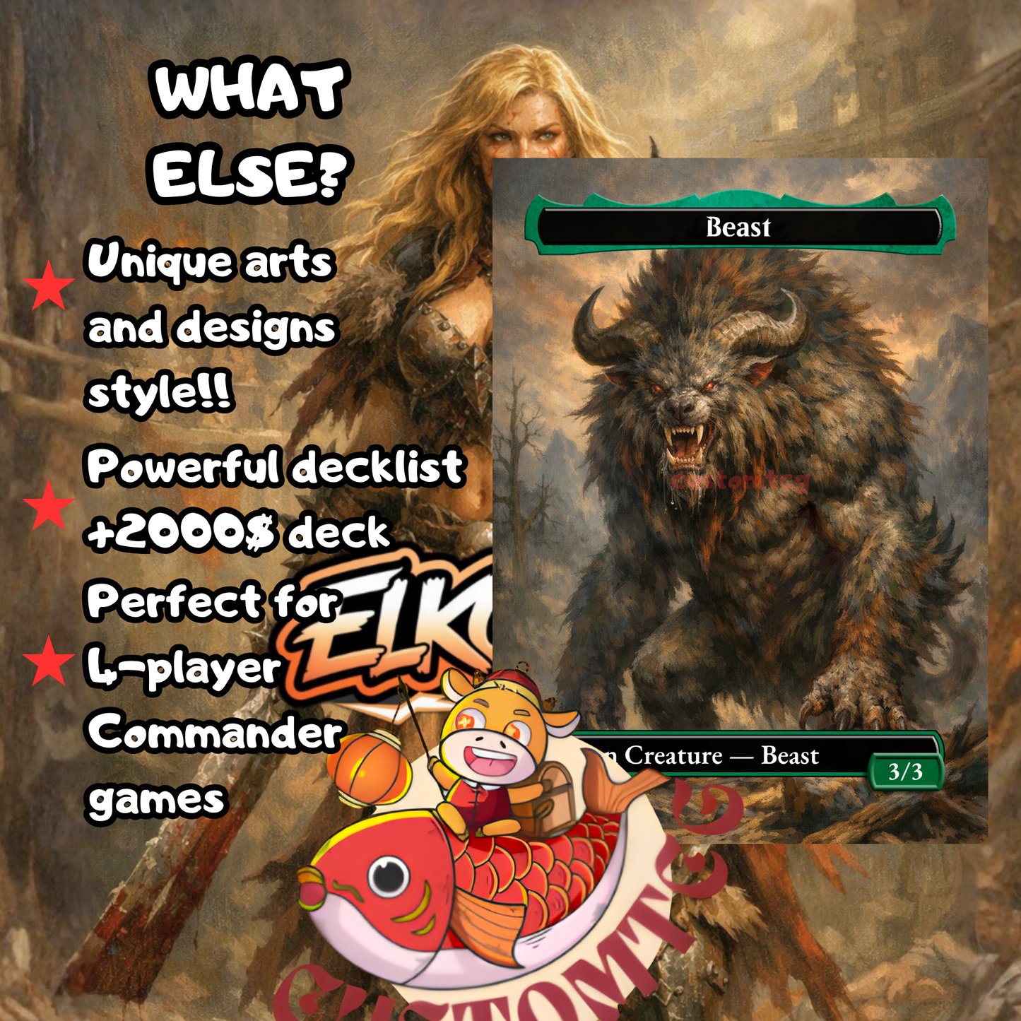 Maarika, Brutal Gladiator custom deck