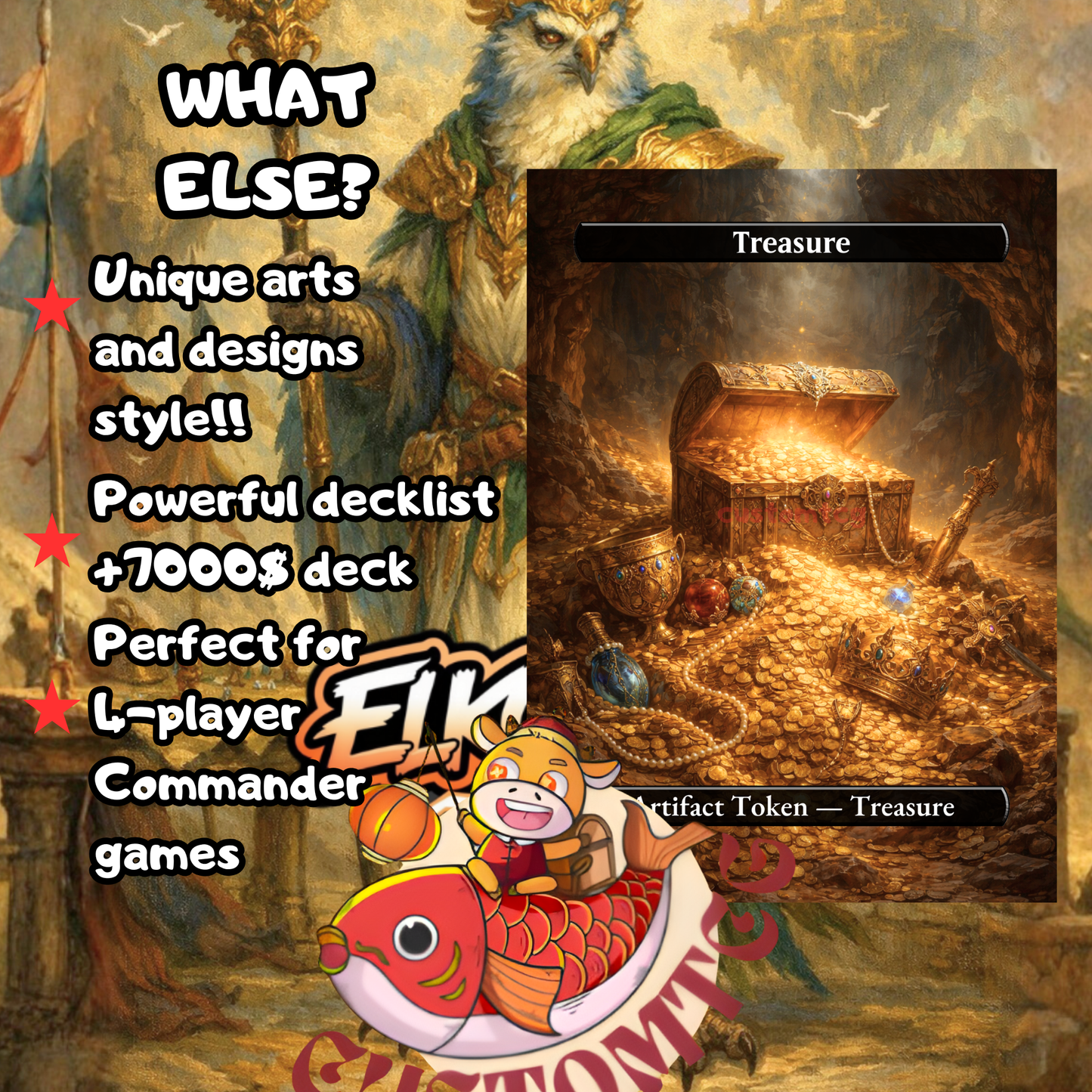 Derevi, Empyrial Tactician — Custom Deck (100 Cards + Tokens) 🚀🦉