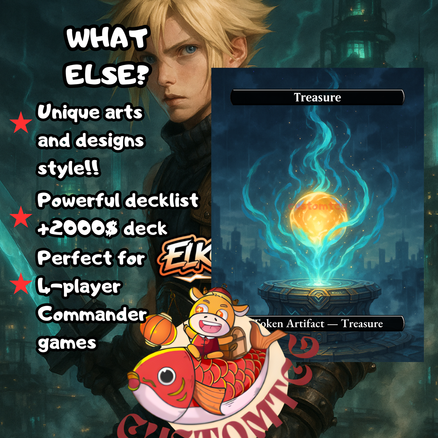 Cloud, Ex-SOLDIER – Custom Deck