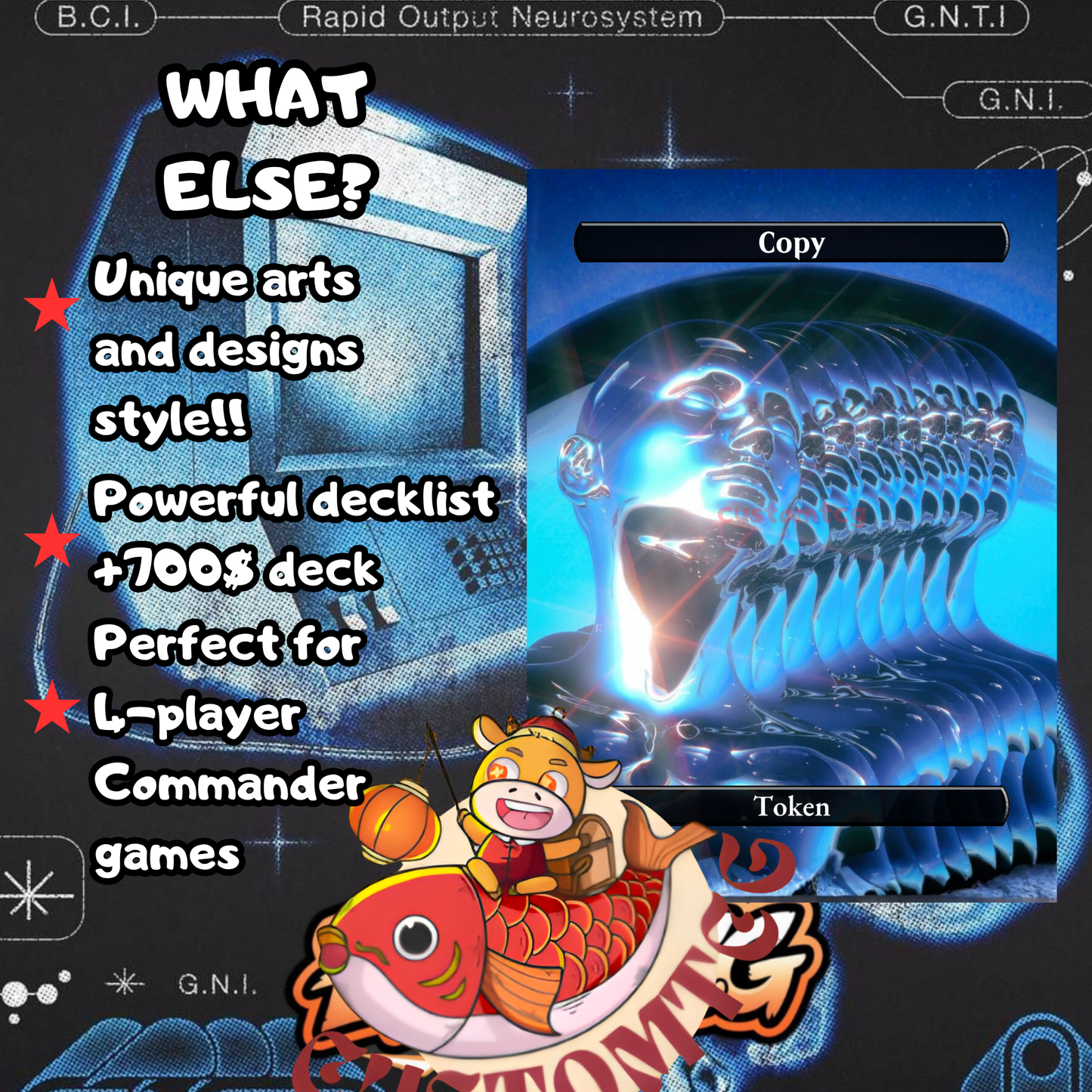 Cyber-Goth Shilgengar Deck — DROP 3.0 - Limited to only 30 units