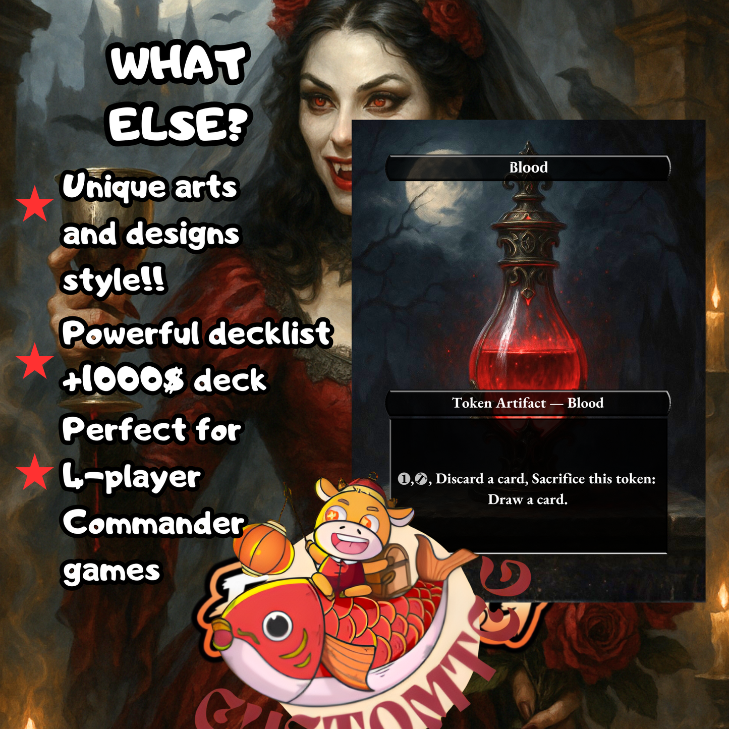 Olivia, Crimson Bride – Custom Deck (100 Cards + Tokens)