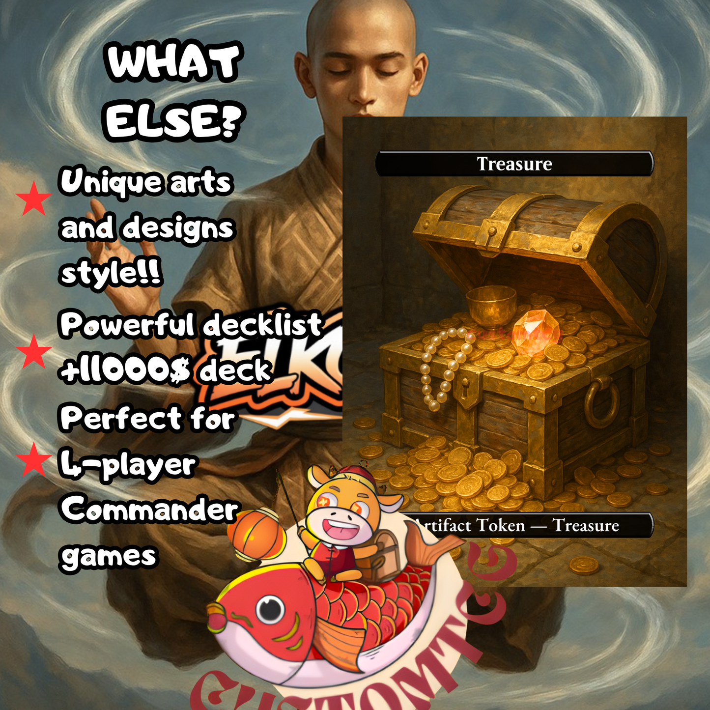 🌊 Avatar Aang — Custom Deck