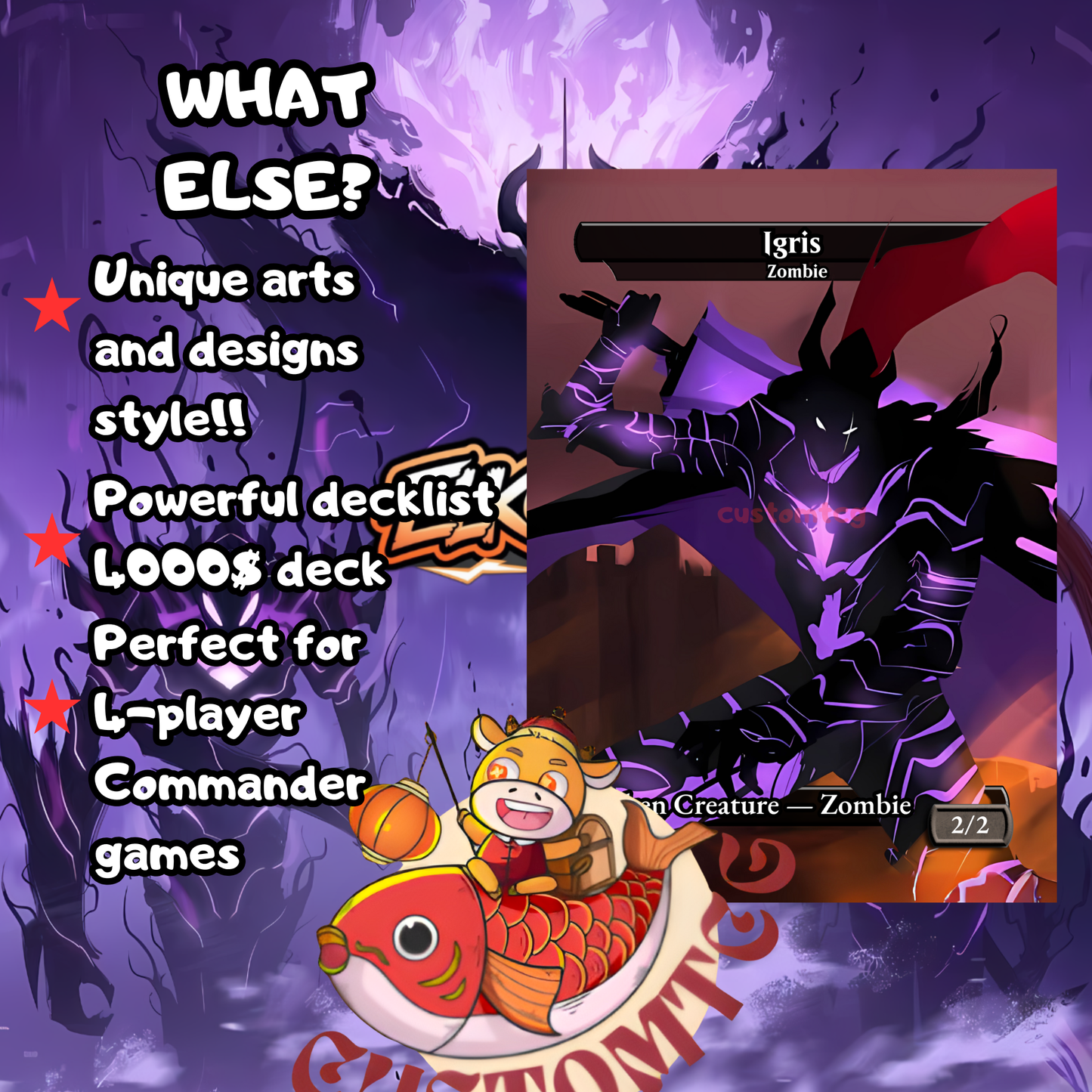 Solo Leveling Custom Deck – “Shadow Monarch Edition”