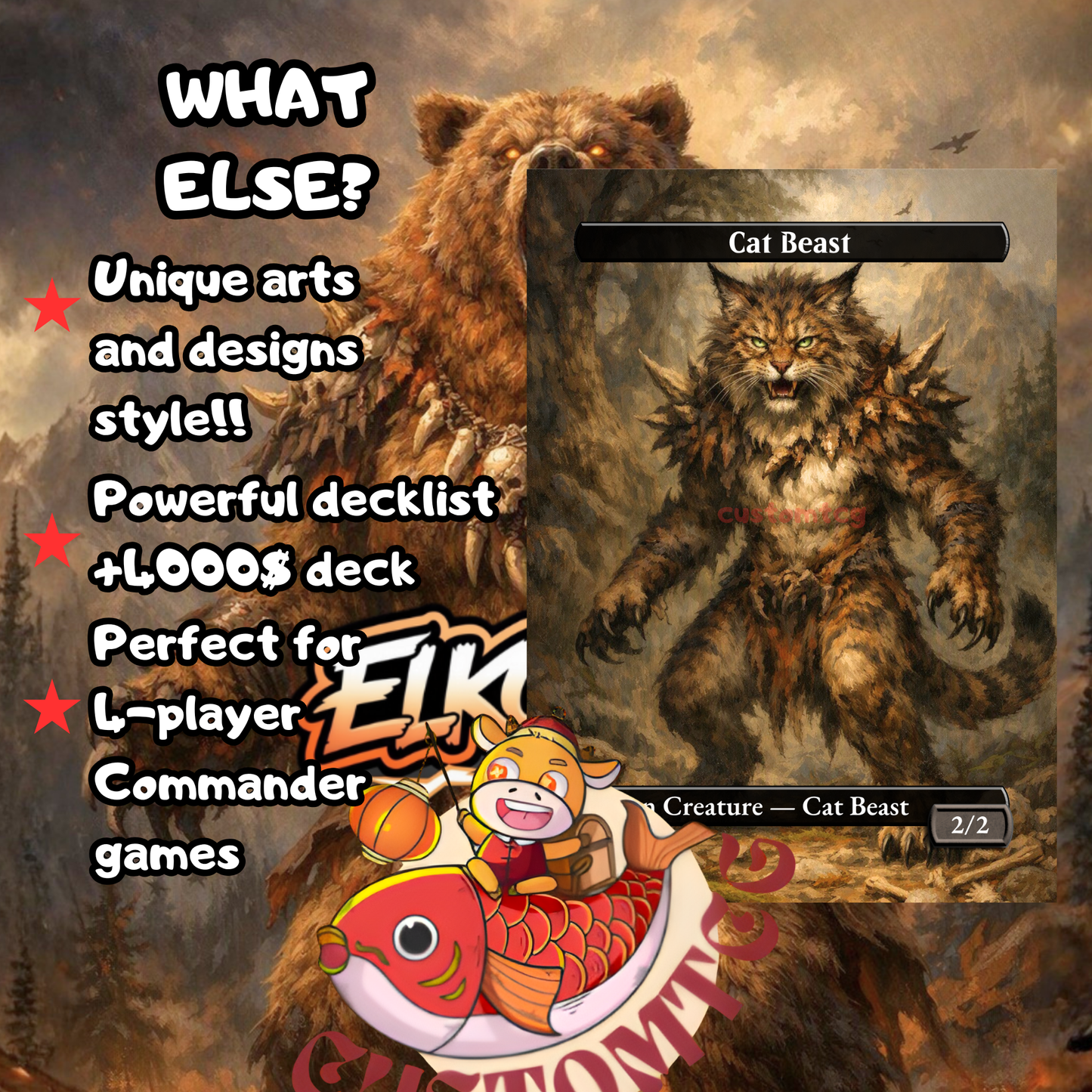 Duskana, the Rage Mother — Naya Bears & Beasts Combat Custom Deck