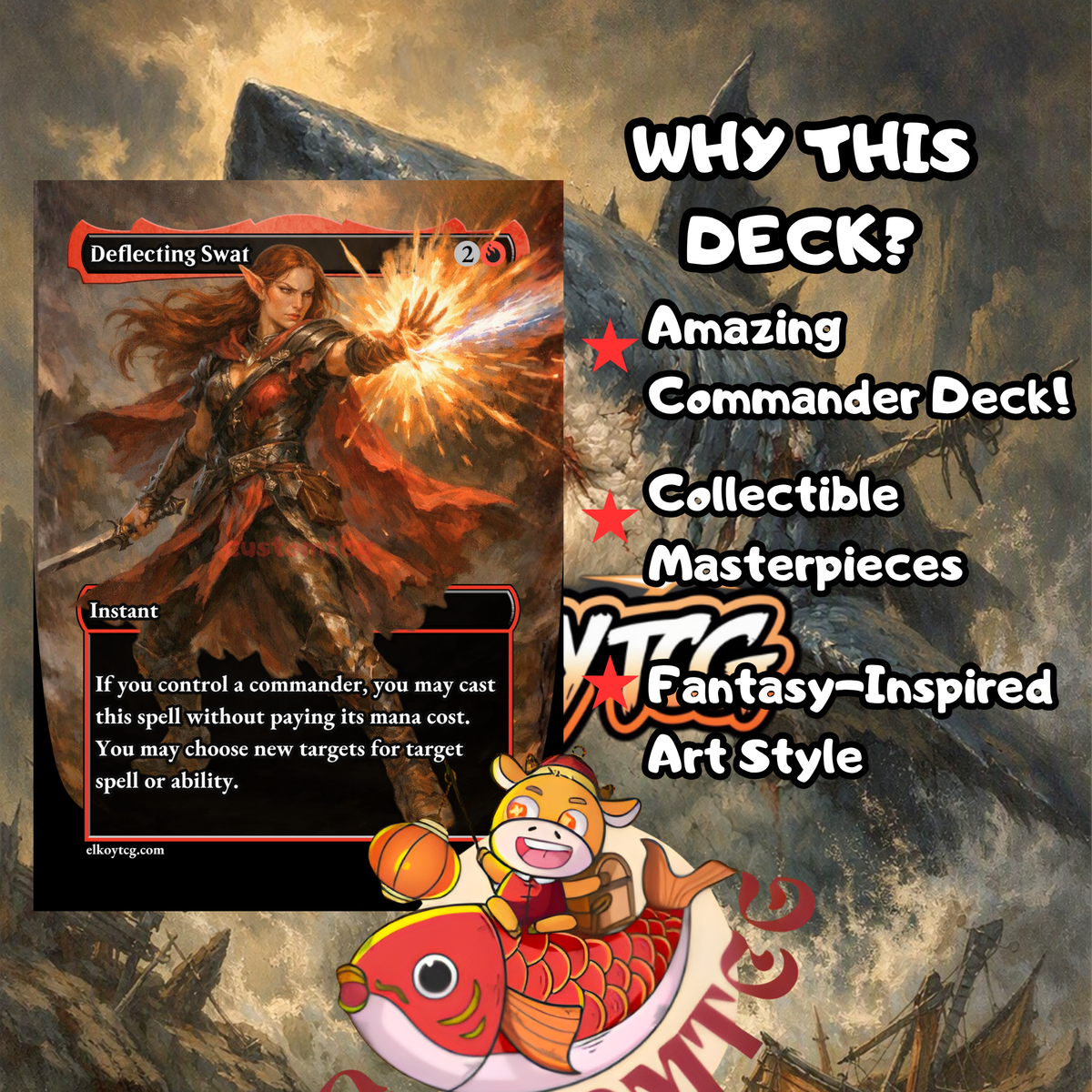 Jaws, Relentless Predator — Mono-Red Treasure Aggro Custom Deck