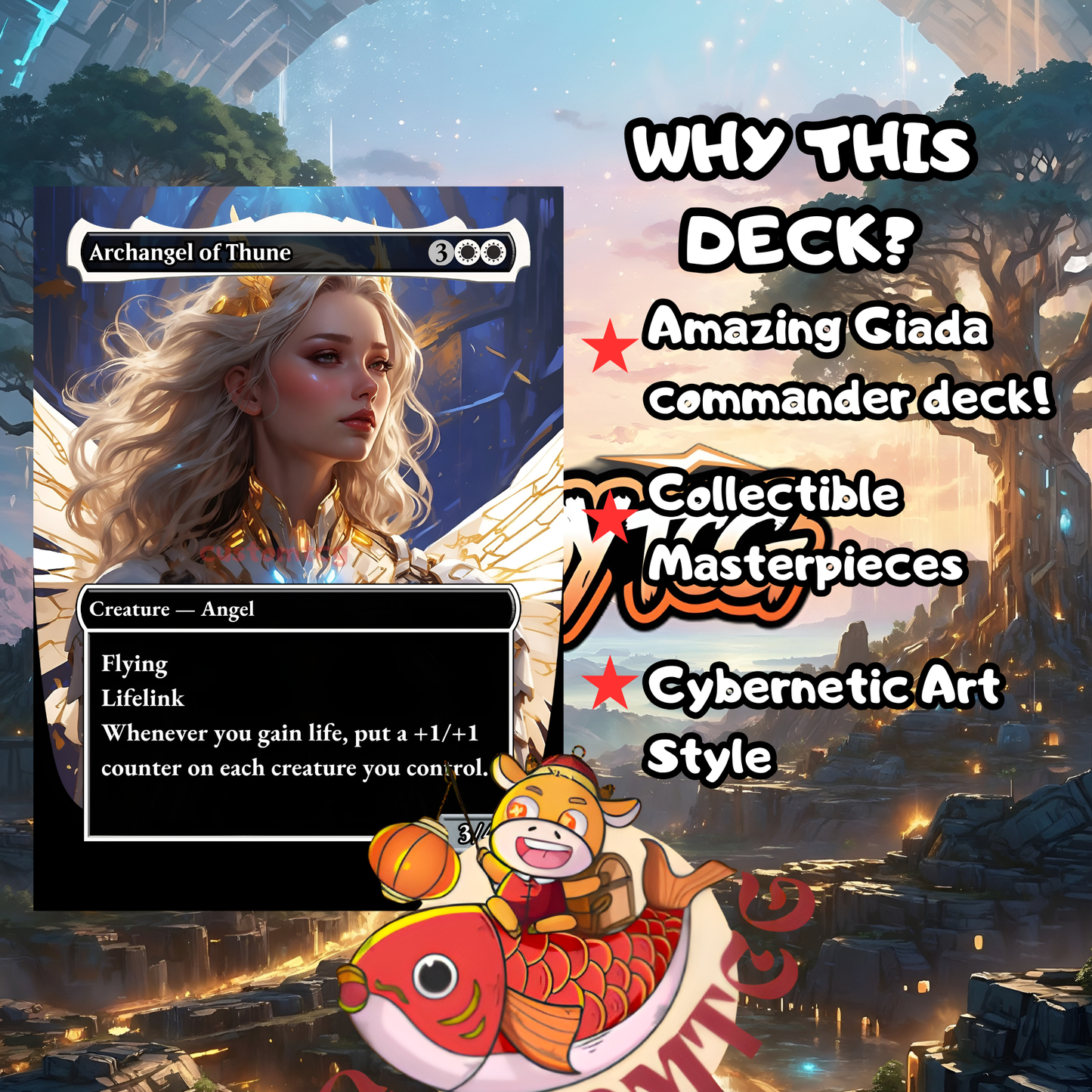 Giada Angel Custom Deck – Cybernetic Glory (Top 12 EDH Custom Series)