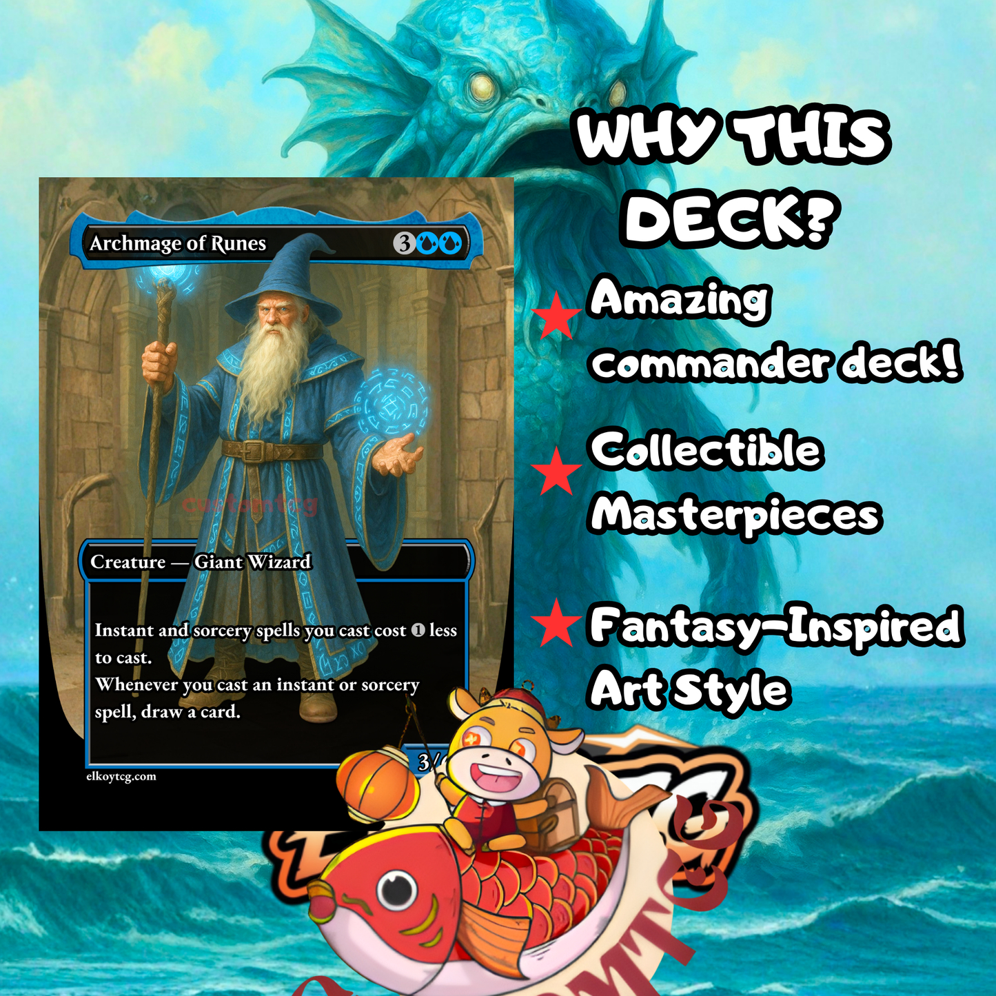 Eluge, the Shoreless Sea Custom Deck