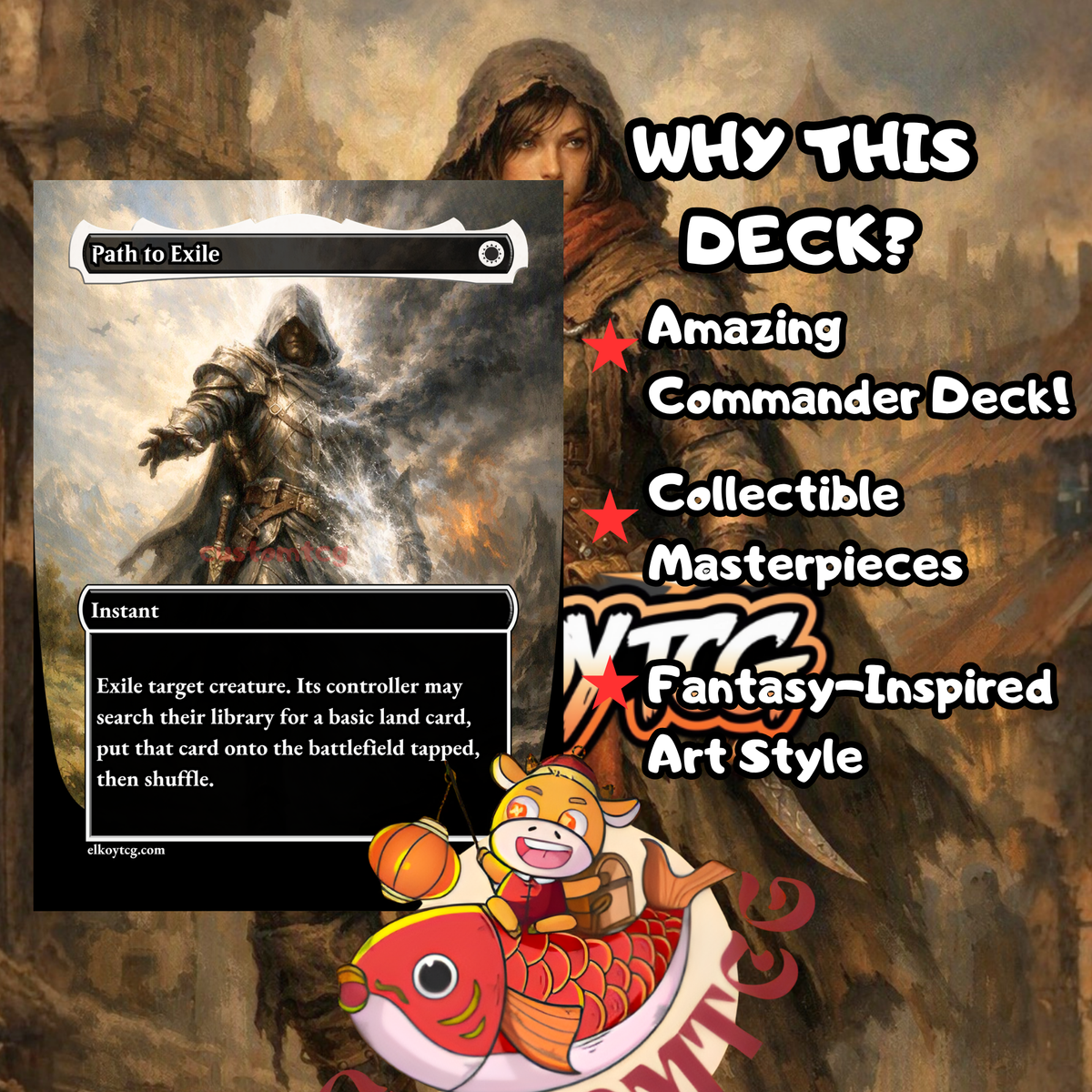 Delney, Streetwise Lookout — Mono-White Go-Wide Token Custom Deck