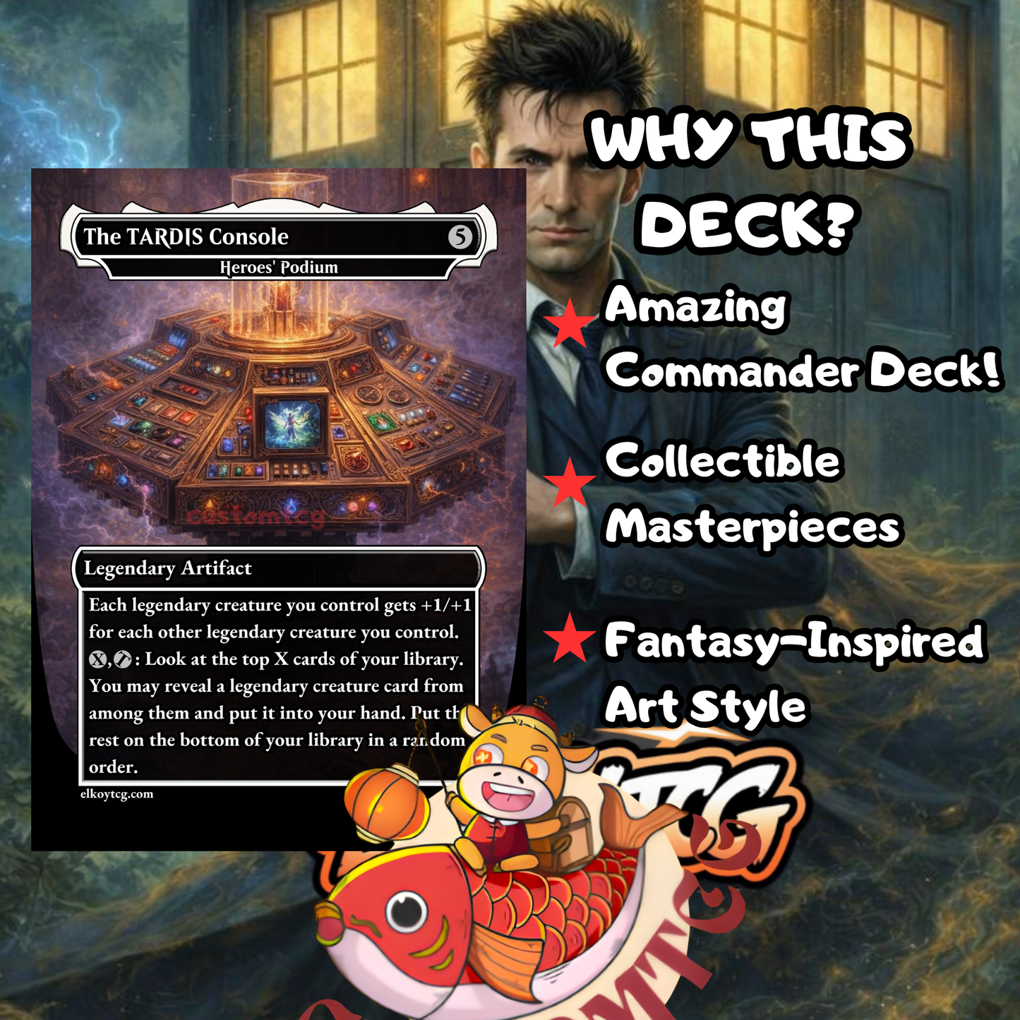 Doctor Who Custom Deck — 100 Cards + Tokens