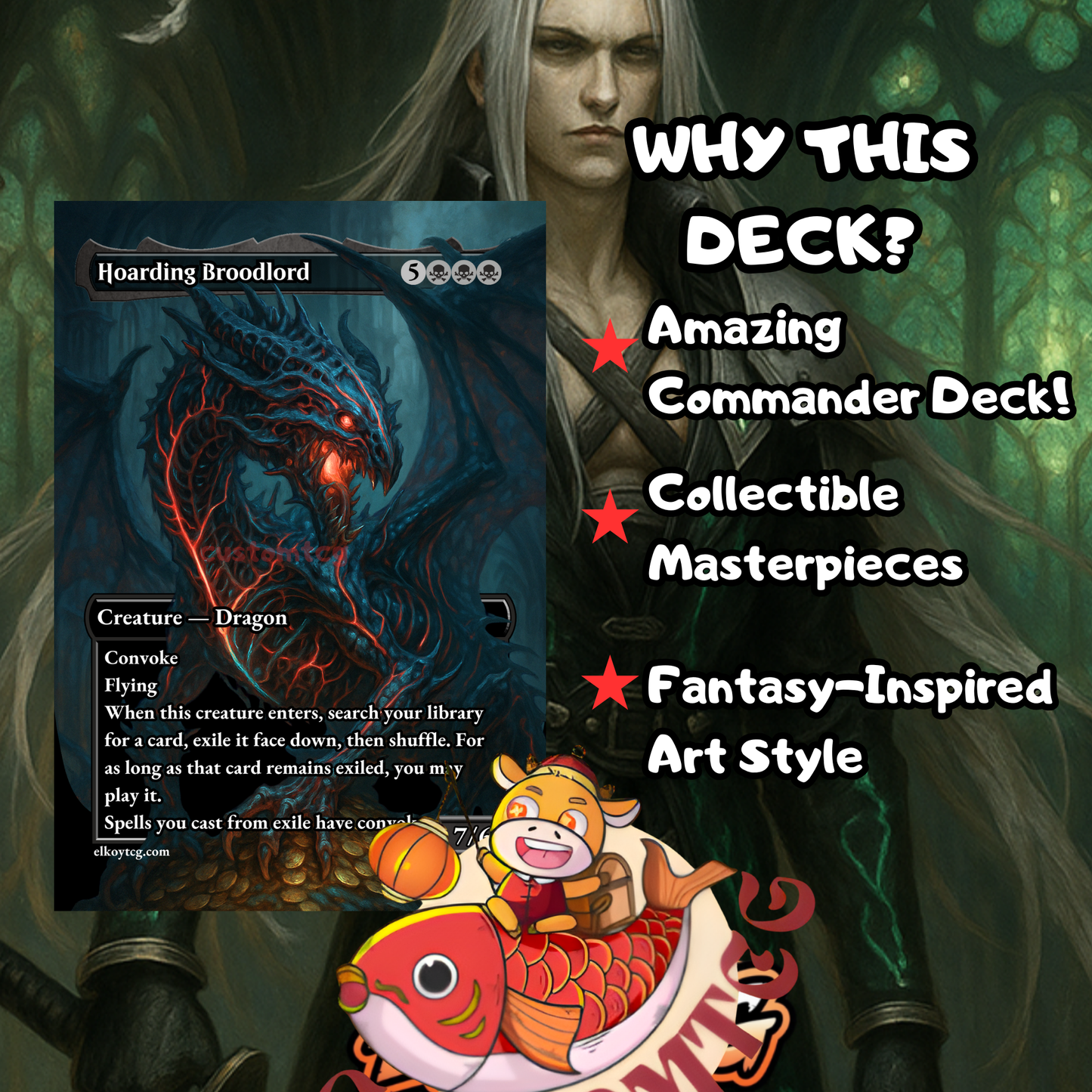 Sephiroth, Fabled SOLDIER // One-Winged Angel – Custom Deck
