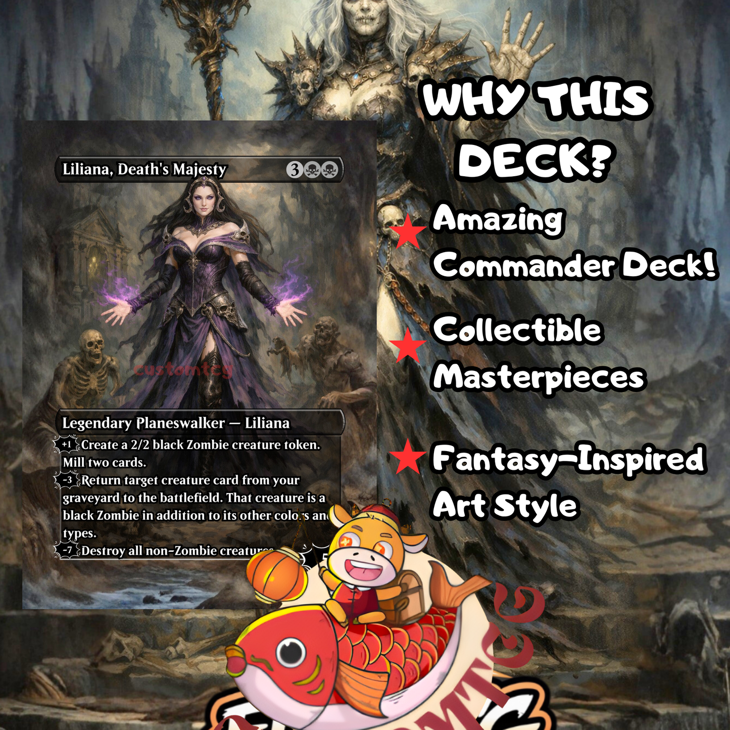 Varina, Lich Queen – Custom Deck  💀🧟