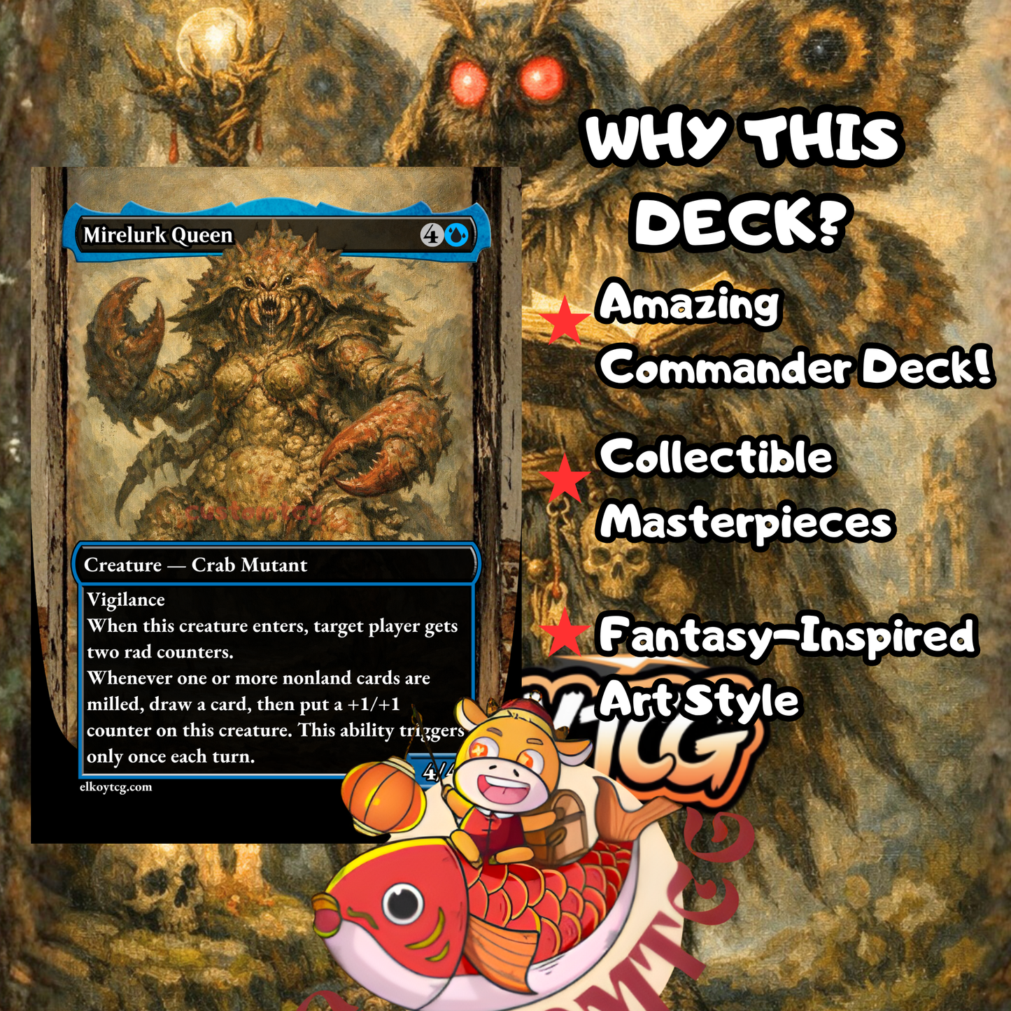 The Wise Mothman V3 Custom Deck