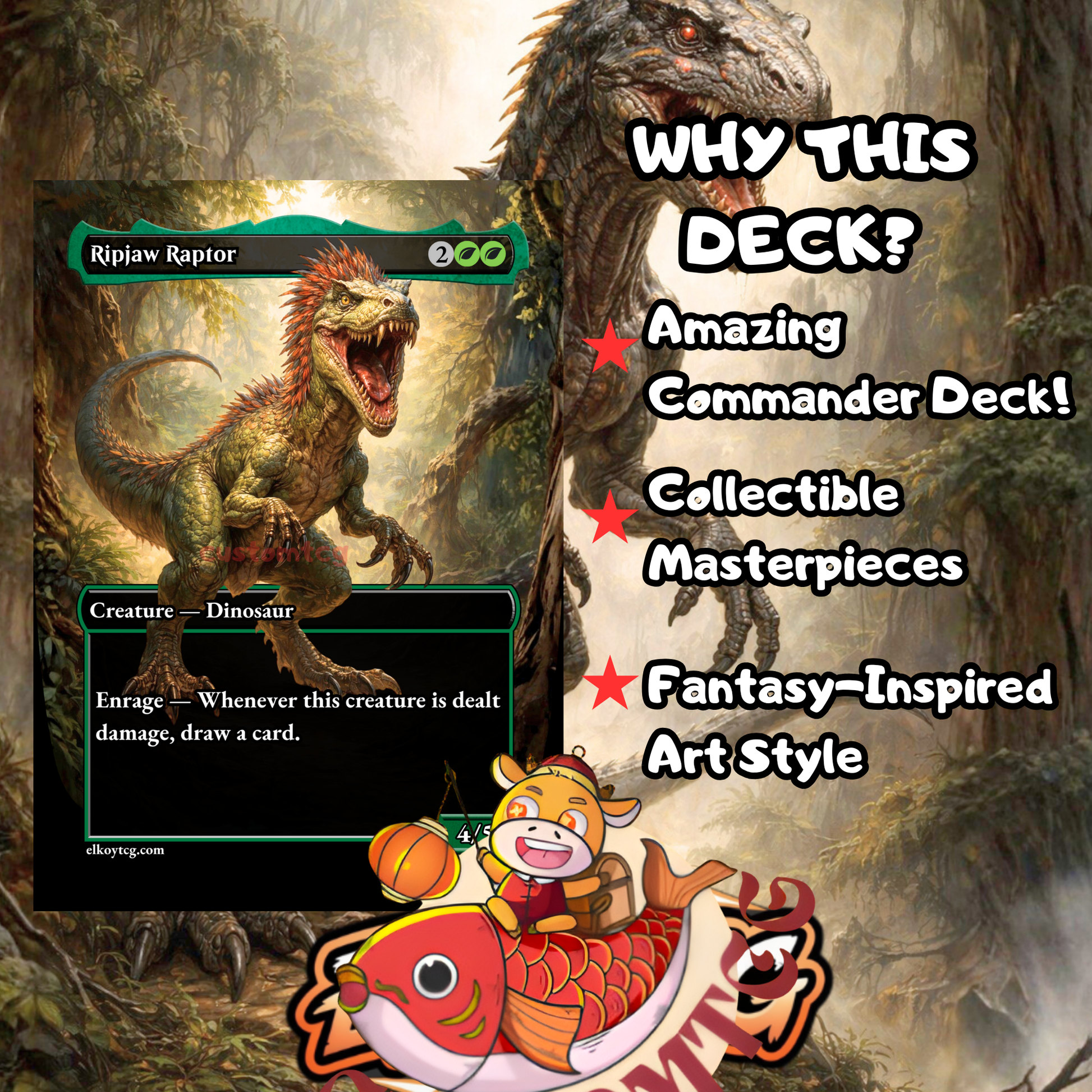 mtg indoraptor commander deck Indoraptor, the Perfect Hybrid Custom Deck – ElkoyTCG