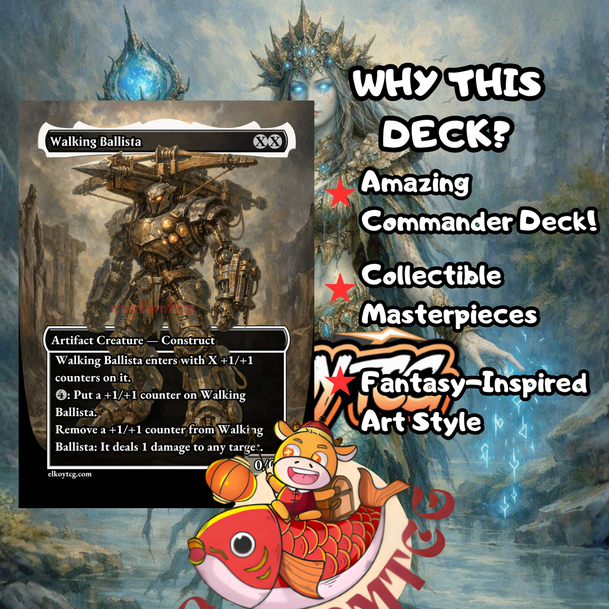 Emry, Lurker of the Loch - Mono-Blue Artifact Custom Deck