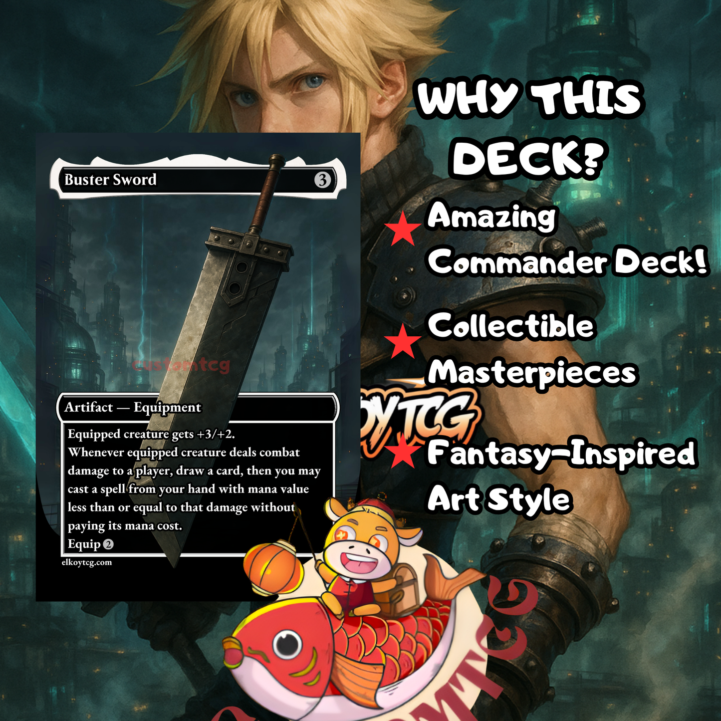 Cloud, Ex-SOLDIER – Custom Deck