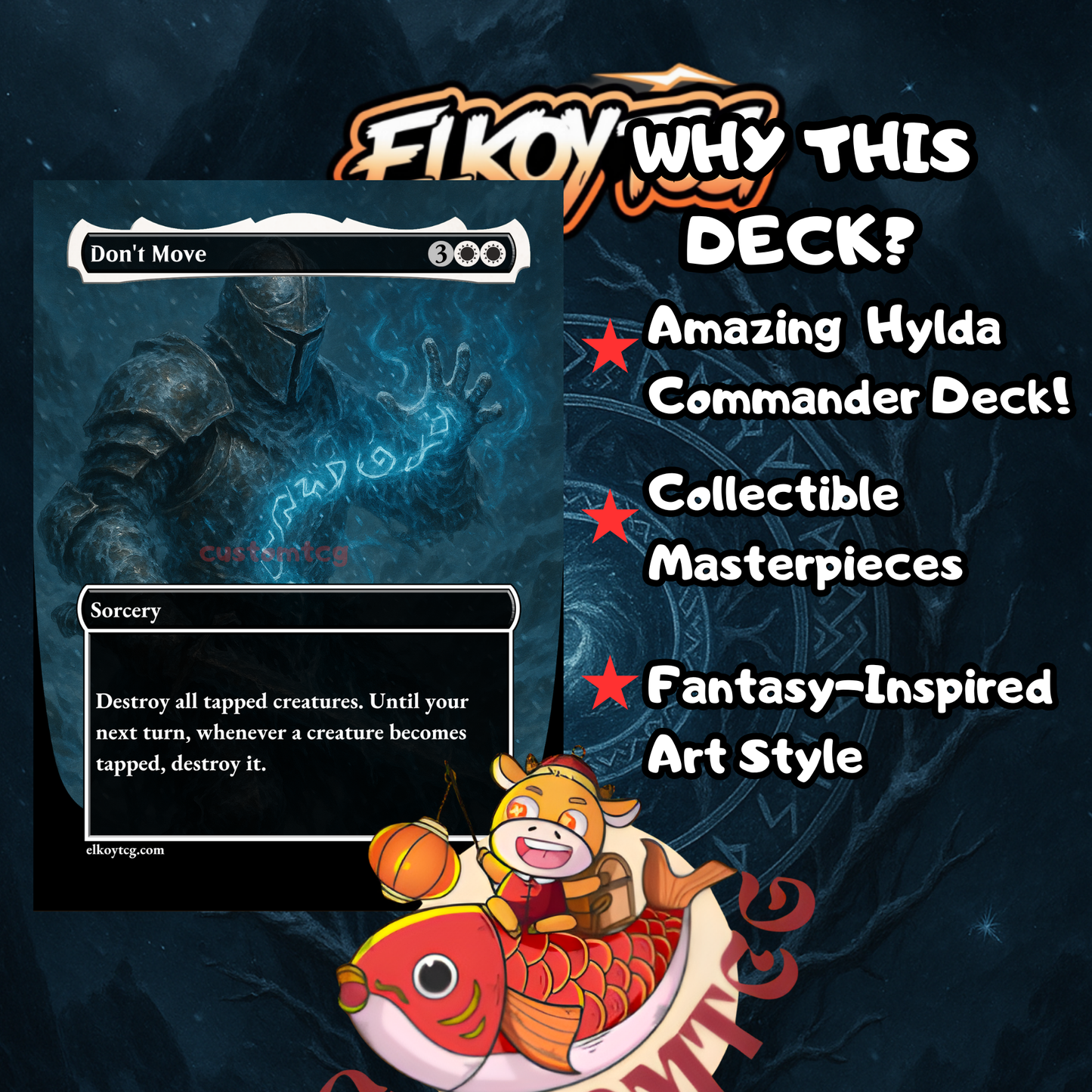 Hylda of the Icy Crown – Frost-Lock Custom Deck