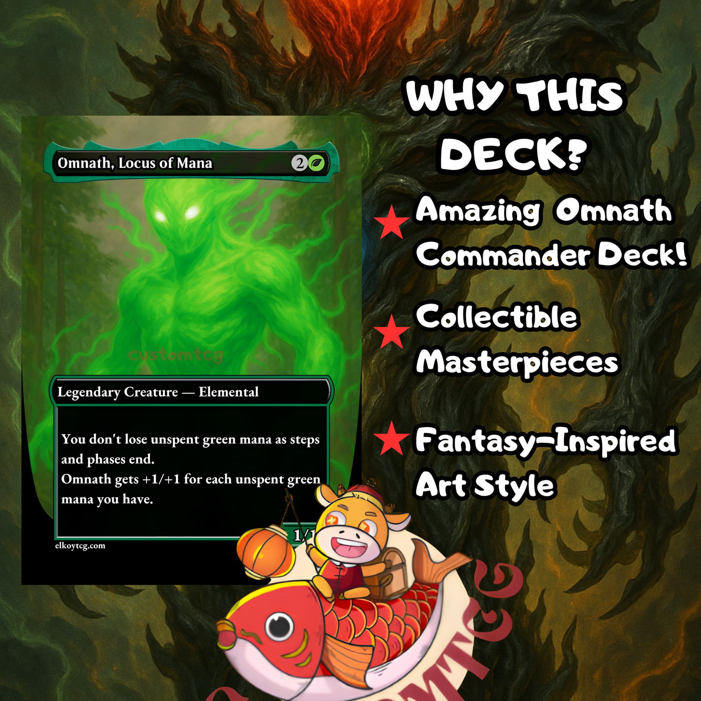 Omnath, Locus of All – Premium Top-63 Custom Deck 🌋